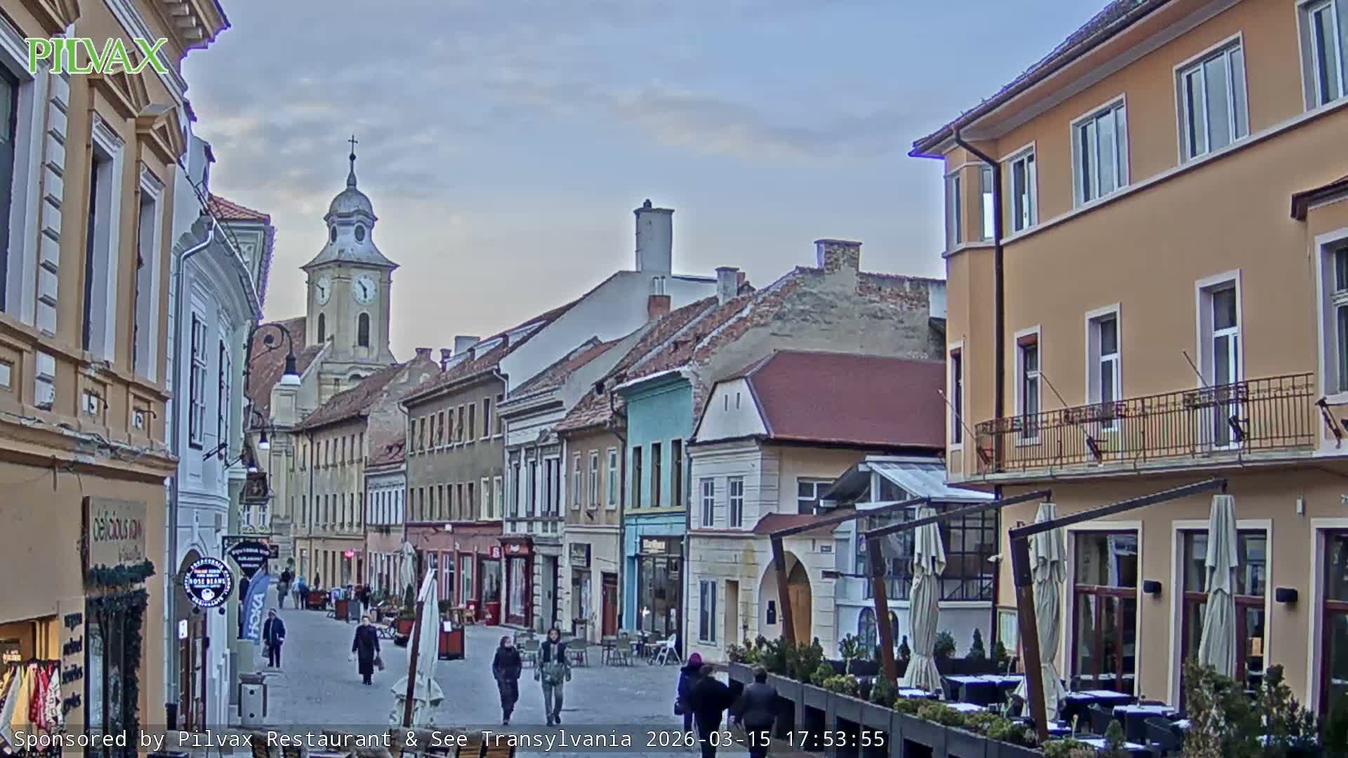 Braşov Old Town, Strada Michael Weiss Street, Brasov Live Cam  - Centrul Vechi, Braşov, Romania