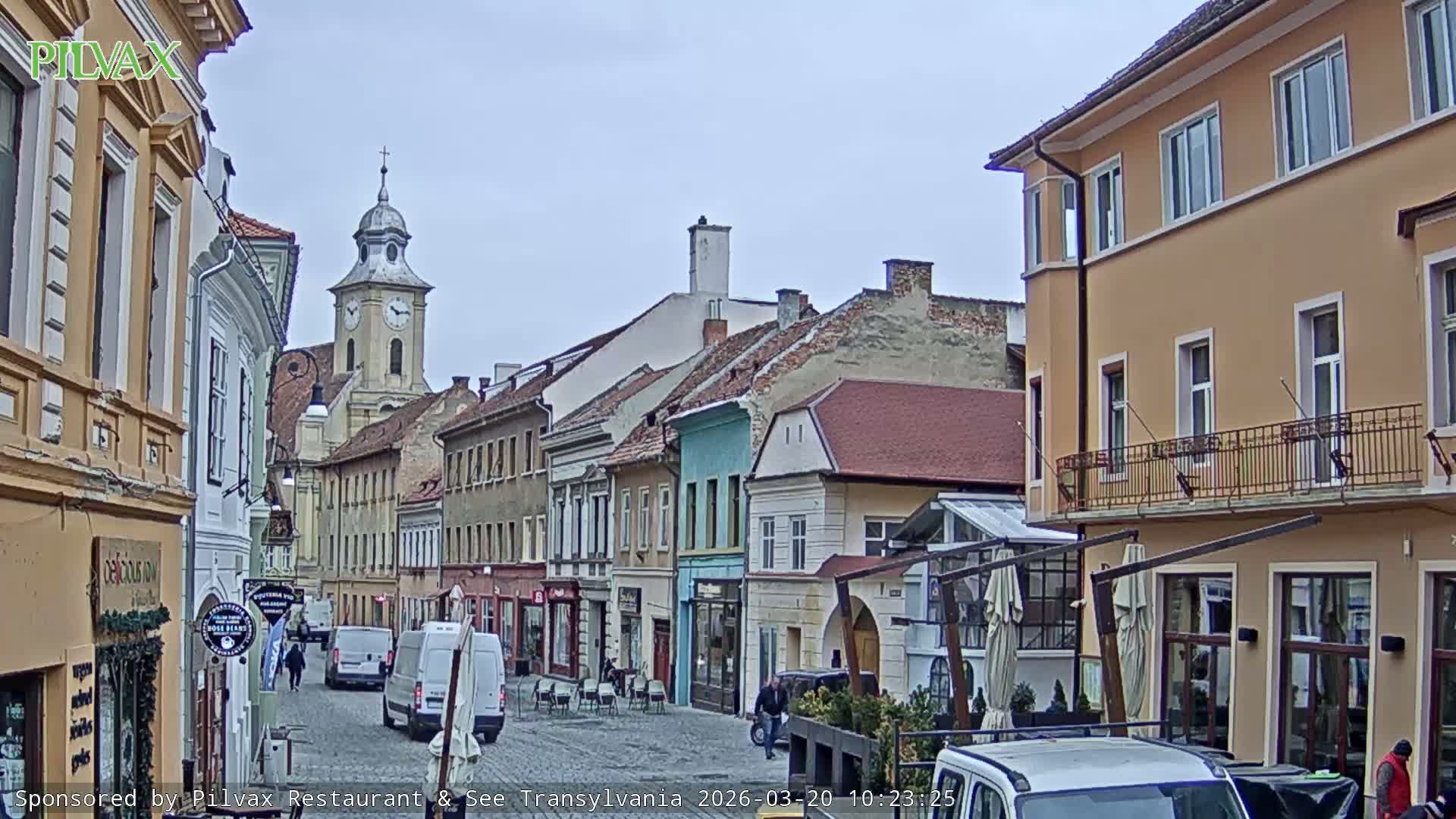 Braşov Old Town, Strada Michael Weiss Street, Brasov Live Cam  - Centrul Vechi, Braşov, Romania