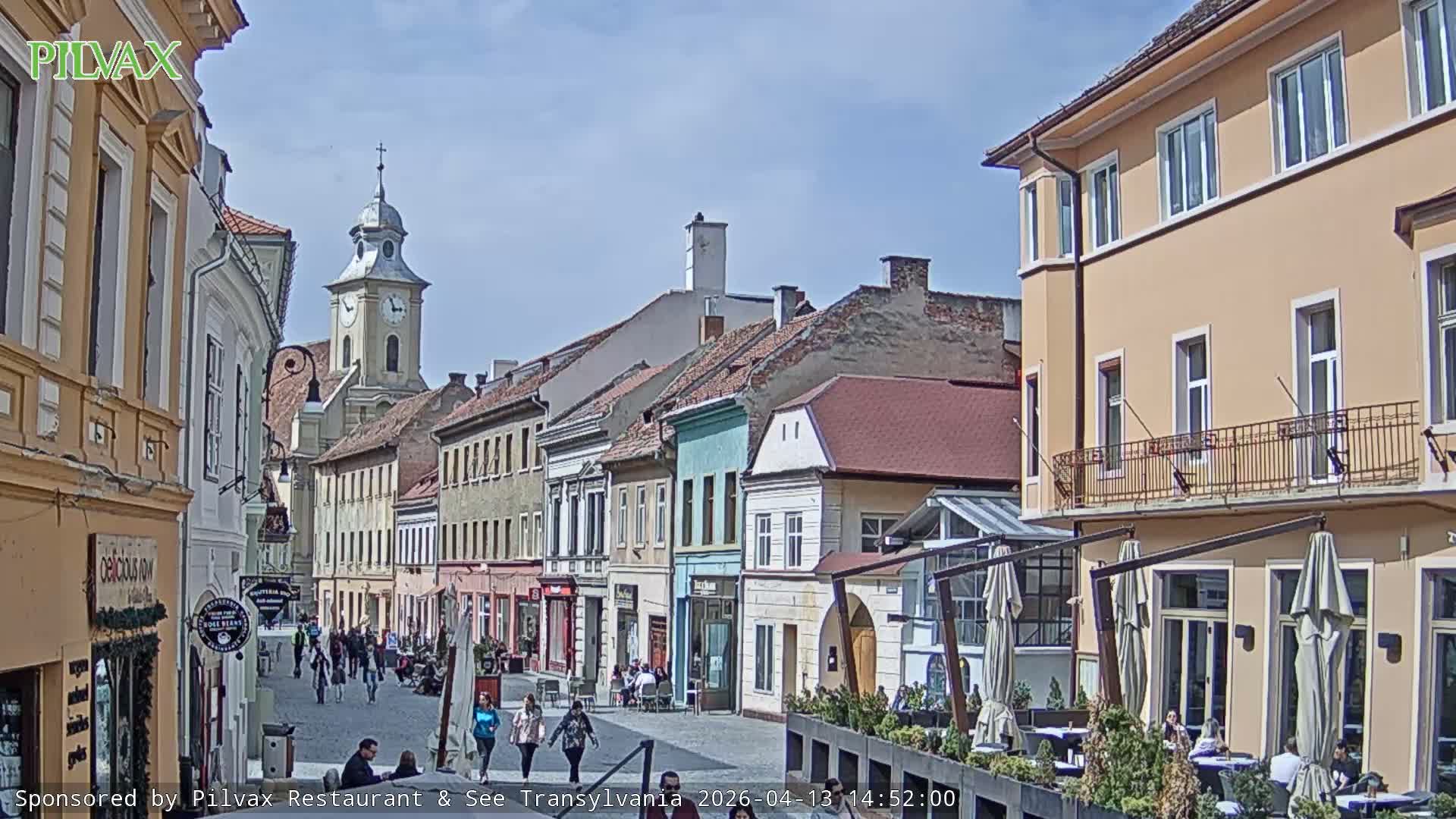 Braşov Old Town, Strada Michael Weiss Street, Brasov Live Cam  - Centrul Vechi, Braşov, Romania