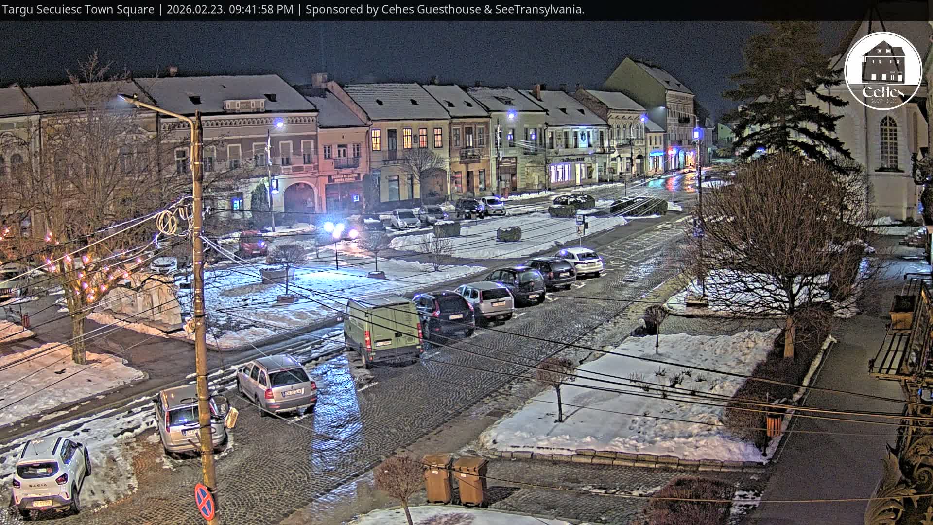 Covasna, Targu Secuiesc Town Piata Gabor Aron Square & Targu Secuiesc Town Center Live Cam - Targu Secuiesc, Covasna, Romania