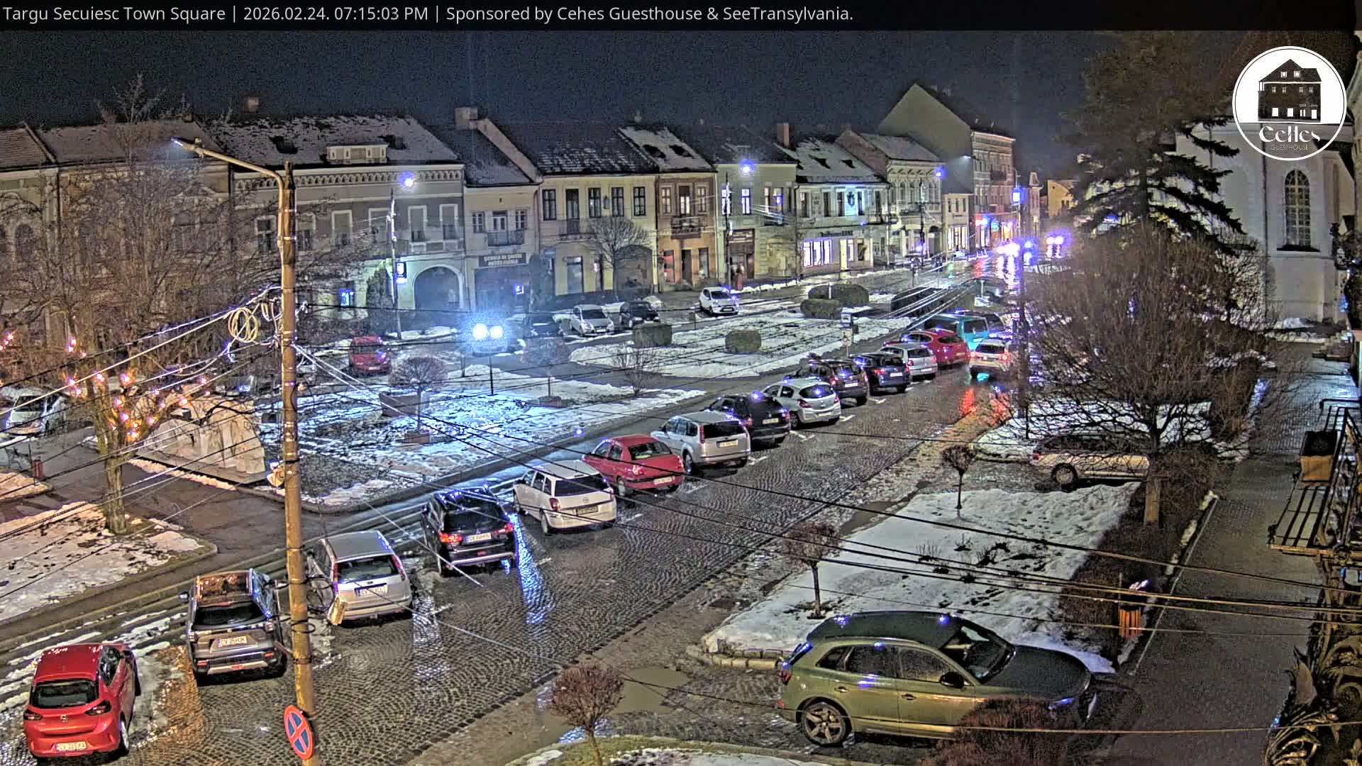 Covasna, Targu Secuiesc Town Piata Gabor Aron Square & Targu Secuiesc Town Center Live Cam - Targu Secuiesc, Covasna, Romania