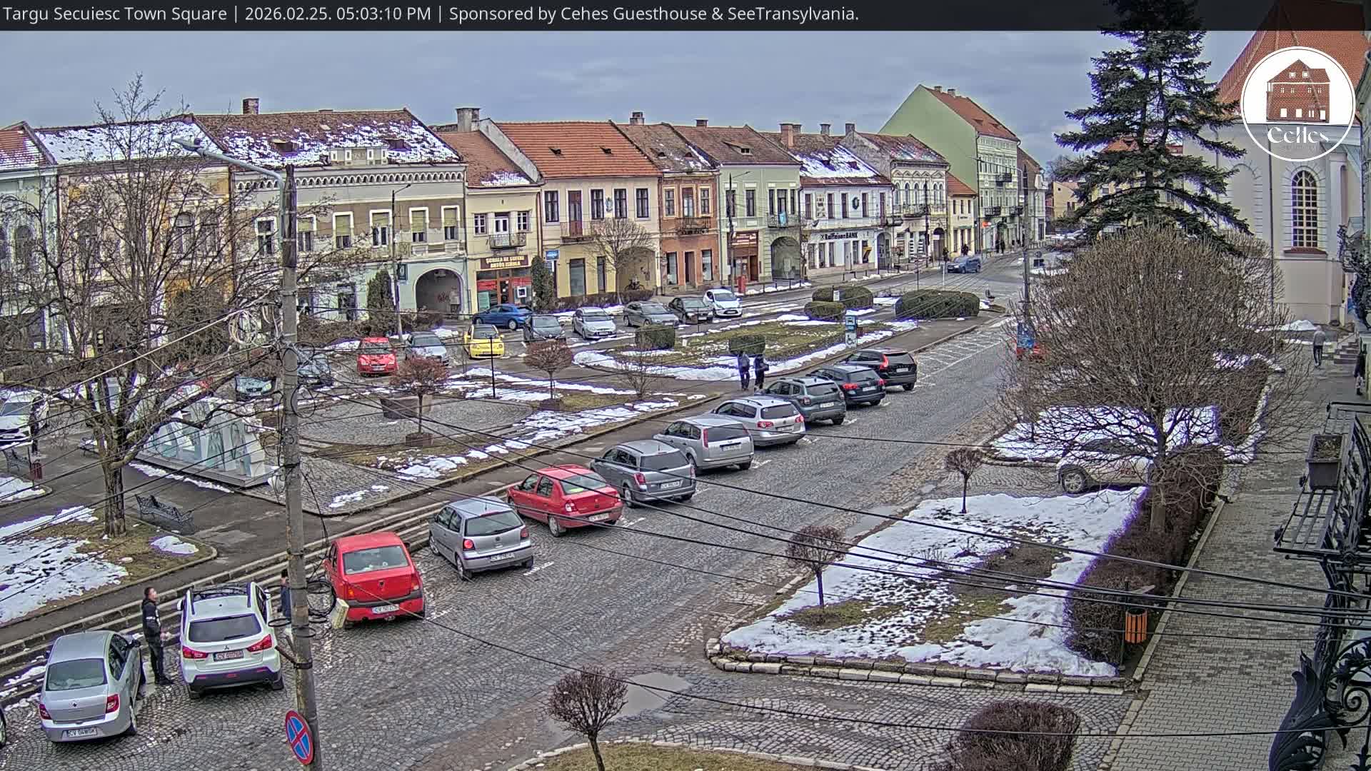 Covasna, Targu Secuiesc Town Piata Gabor Aron Square & Targu Secuiesc Town Center Live Cam - Targu Secuiesc, Covasna, Romania