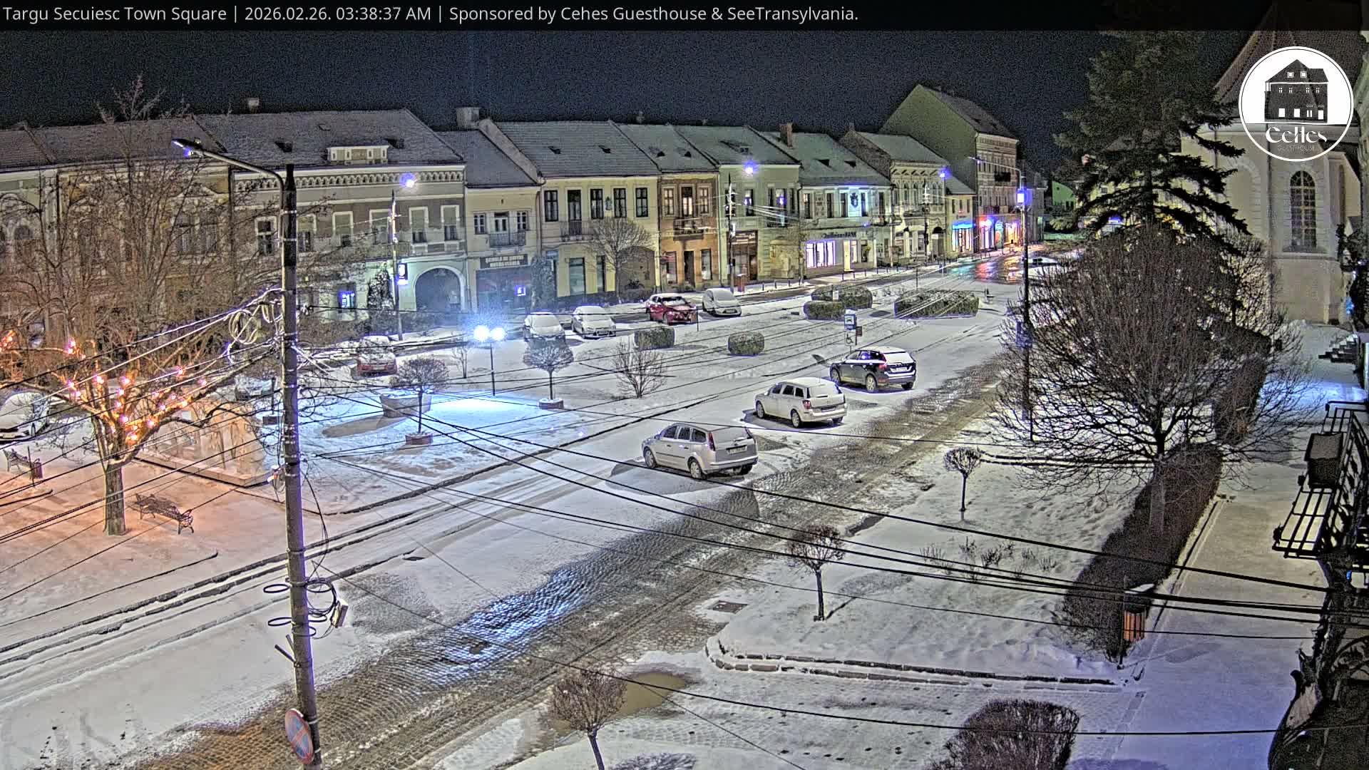 Covasna, Targu Secuiesc Town Piata Gabor Aron Square & Targu Secuiesc Town Center Live Cam - Targu Secuiesc, Covasna, Romania