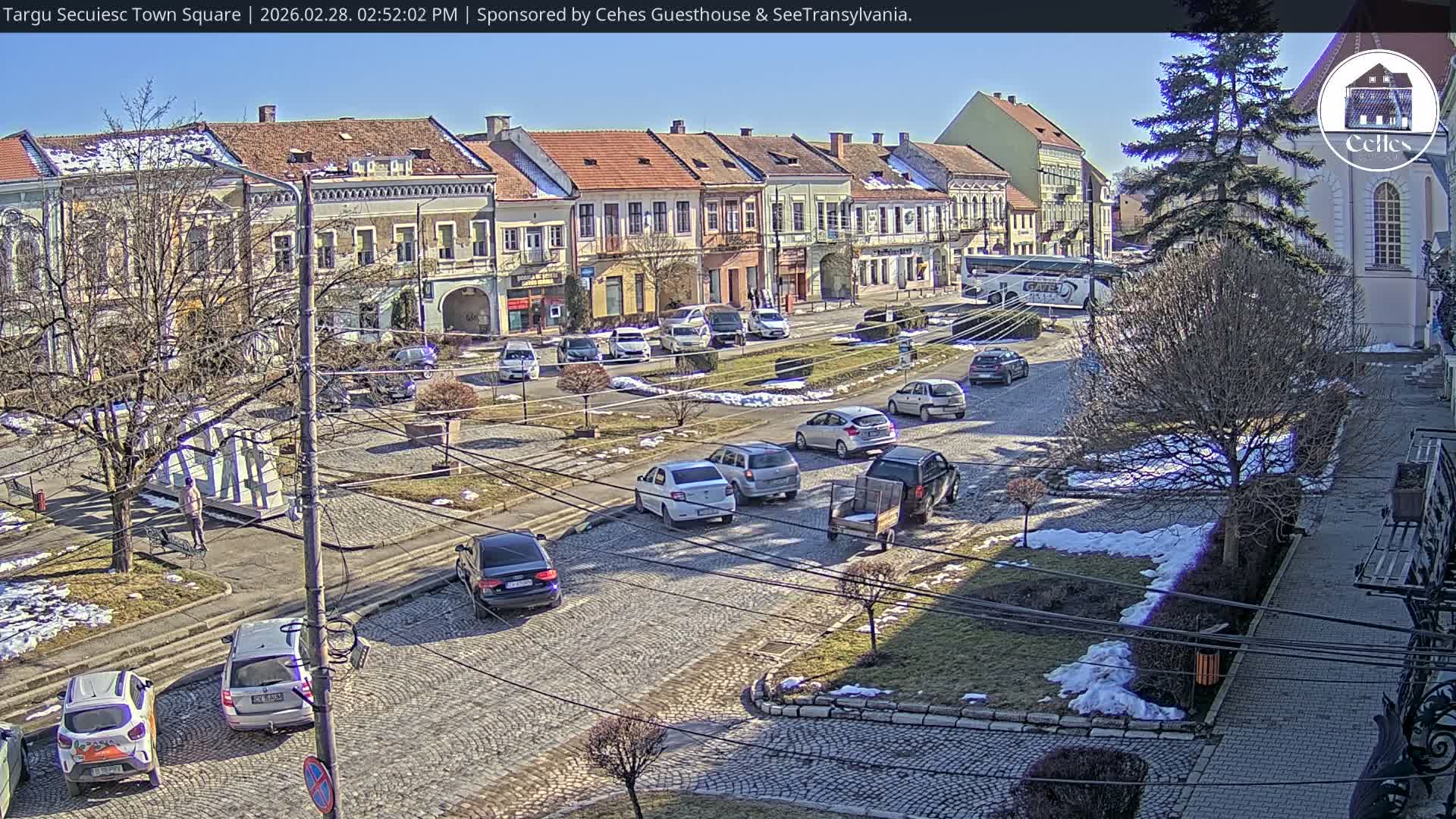 Covasna, Targu Secuiesc Town Piata Gabor Aron Square & Targu Secuiesc Town Center Live Cam - Targu Secuiesc, Covasna, Romania