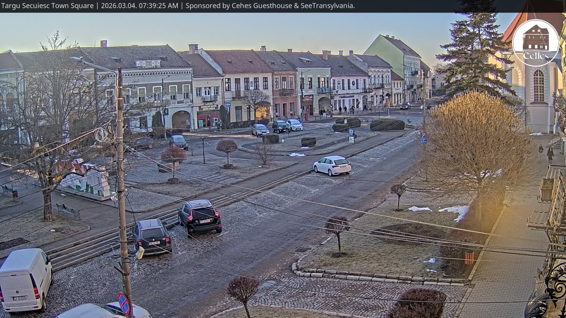 Covasna, Targu Secuiesc Town Piata Gabor Aron Square & Targu Secuiesc Town Center Live Cam - Targu Secuiesc, Covasna, Romania