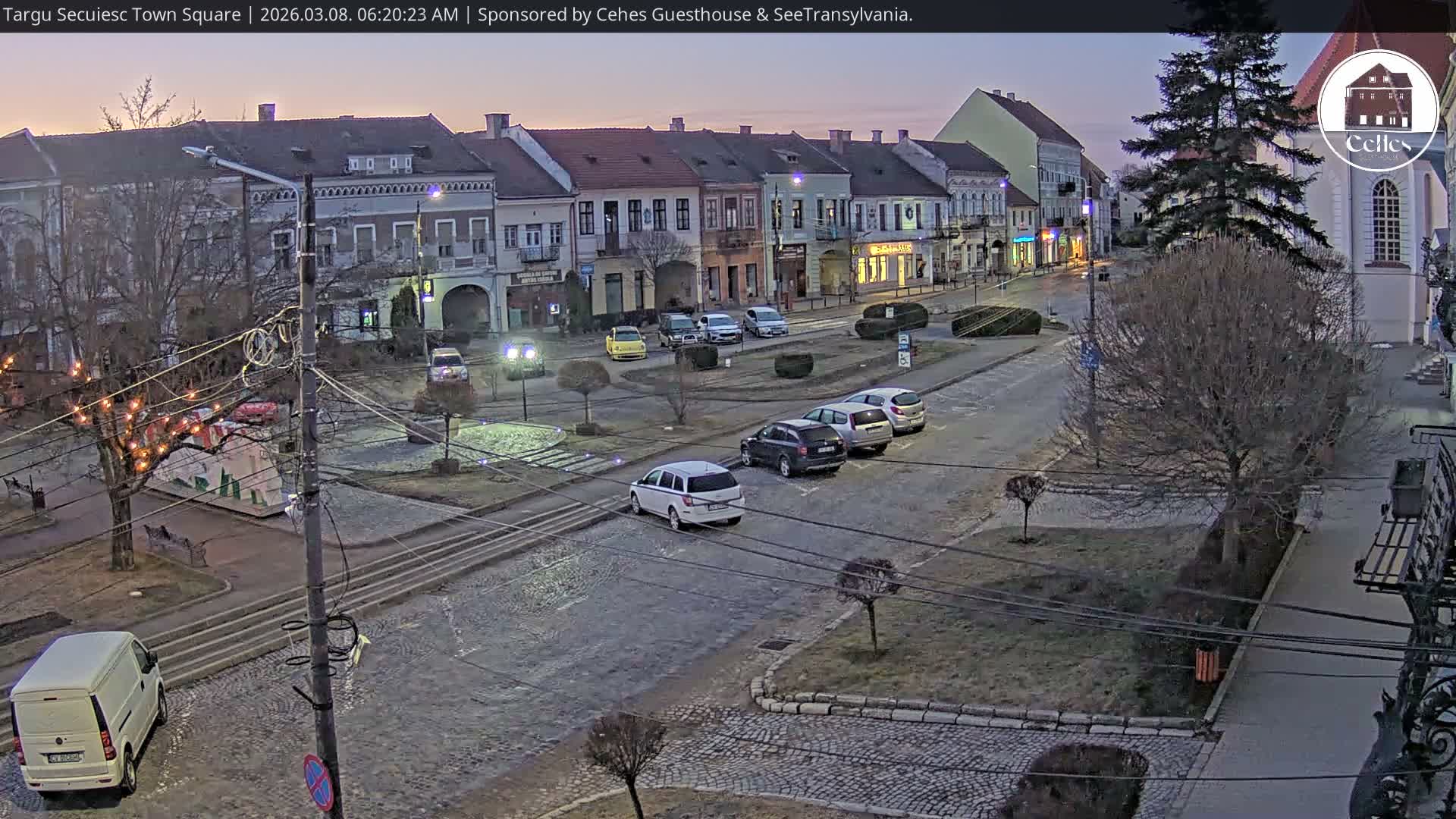 Covasna, Targu Secuiesc Town Piata Gabor Aron Square & Targu Secuiesc Town Center Live Cam - Targu Secuiesc, Covasna, Romania