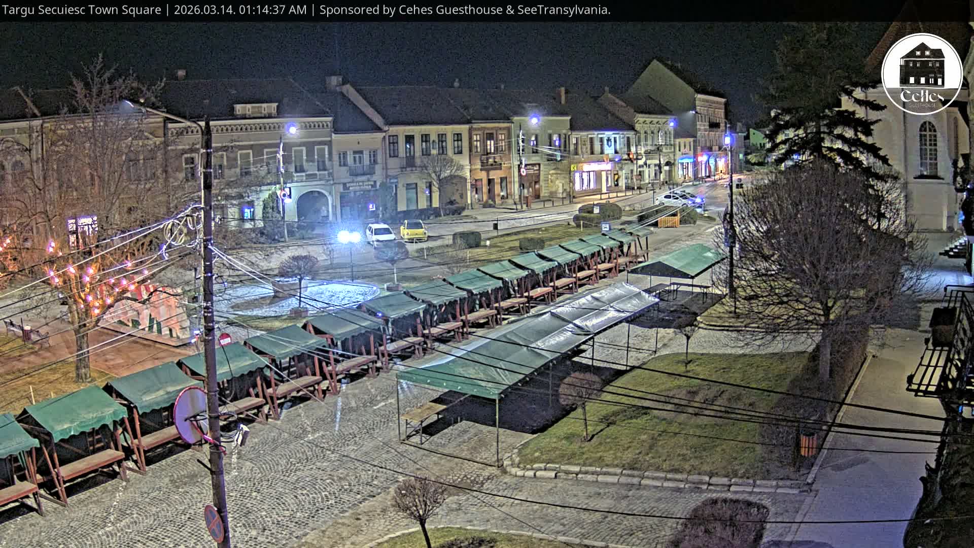 Covasna, Targu Secuiesc Town Piata Gabor Aron Square & Targu Secuiesc Town Center Live Cam - Targu Secuiesc, Covasna, Romania