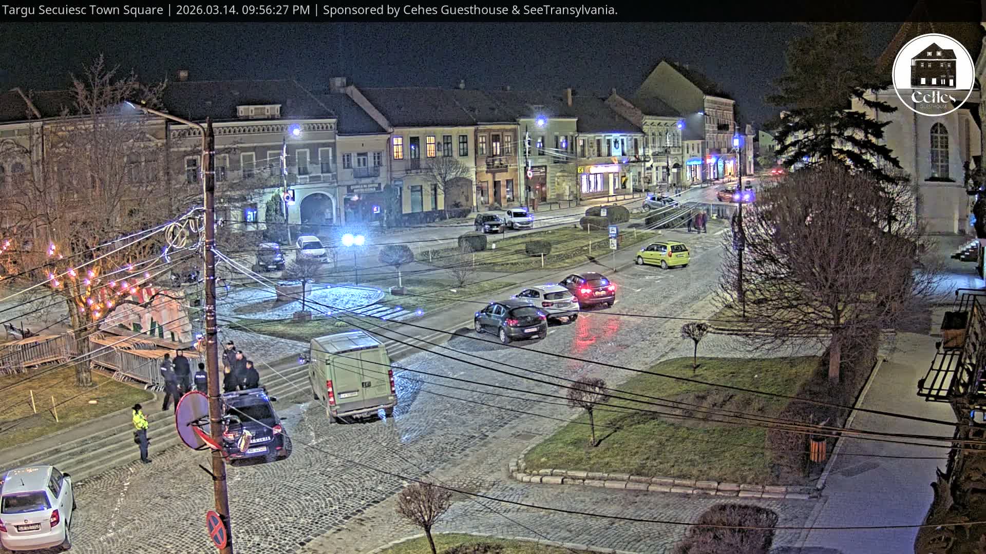 Covasna, Targu Secuiesc Town Piata Gabor Aron Square & Targu Secuiesc Town Center Live Cam - Targu Secuiesc, Covasna, Romania