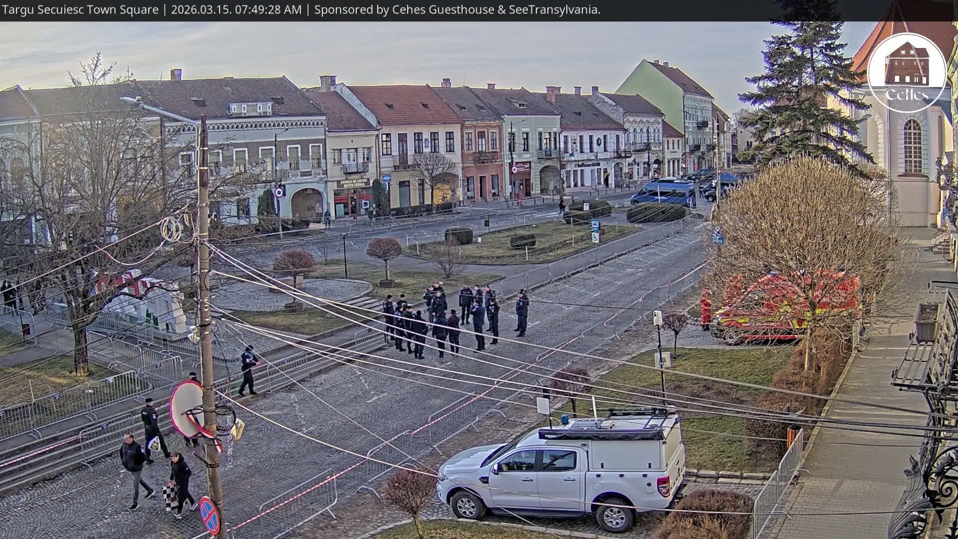 Covasna, Targu Secuiesc Town Piata Gabor Aron Square & Targu Secuiesc Town Center Live Cam - Targu Secuiesc, Covasna, Romania