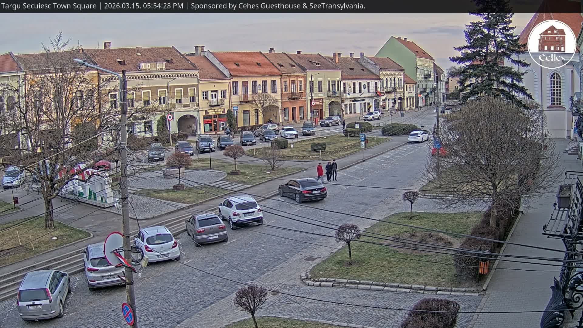 Covasna, Targu Secuiesc Town Piata Gabor Aron Square & Targu Secuiesc Town Center Live Cam - Targu Secuiesc, Covasna, Romania