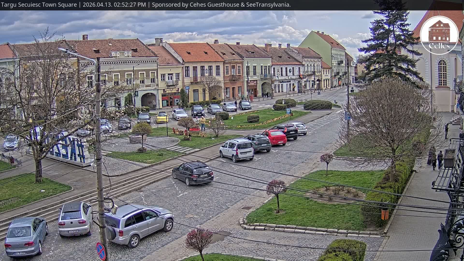 Covasna, Targu Secuiesc Town Piata Gabor Aron Square & Targu Secuiesc Town Center Live Cam - Targu Secuiesc, Covasna, Romania