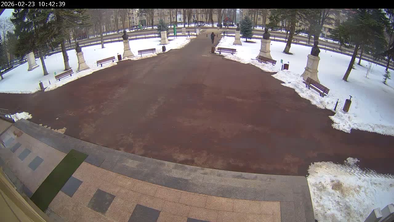 Iaşi, Aleea Mihail Sadoveanu Street & University of Agricultural Sciences and Veterinary Medicine Garden, Iasi Live Cam - Agronomie, Iaşi, Romania