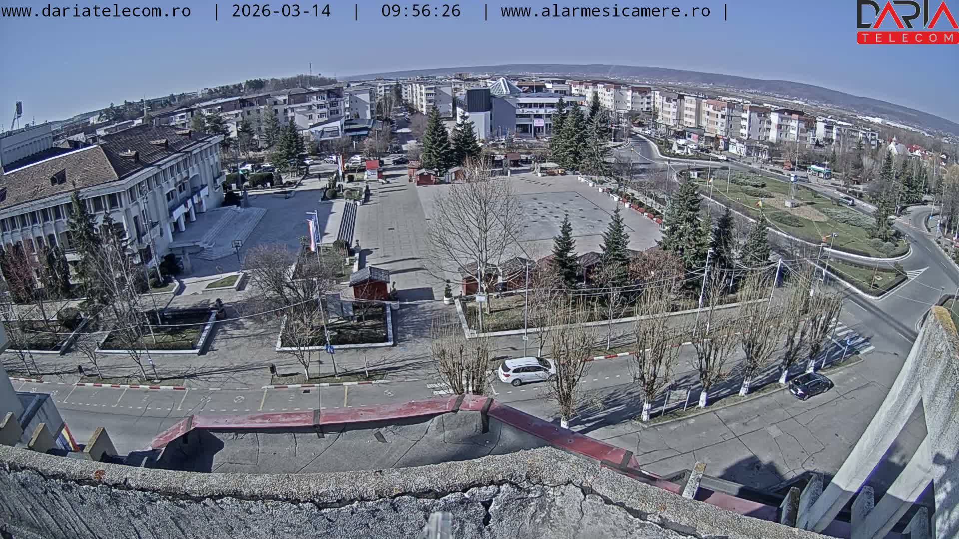 Arges, Oras Mioveni Centr & Bulevardul Dacia Boulevard , Mioveni Skyline Live Cam - Mioveni, Argeş, Romania
