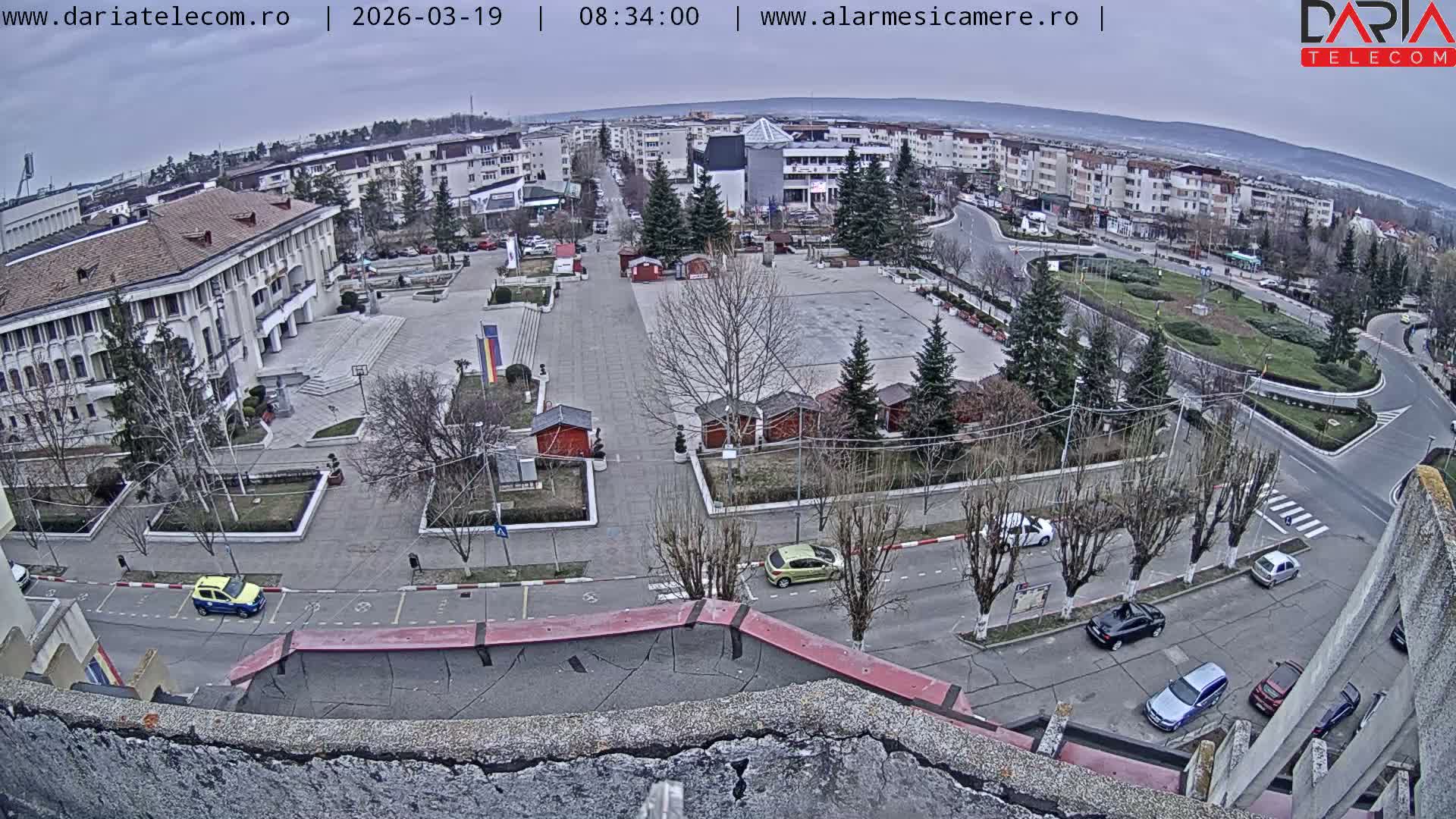 Arges, Oras Mioveni Centr & Bulevardul Dacia Boulevard , Mioveni Skyline Live Cam - Mioveni, Argeş, Romania