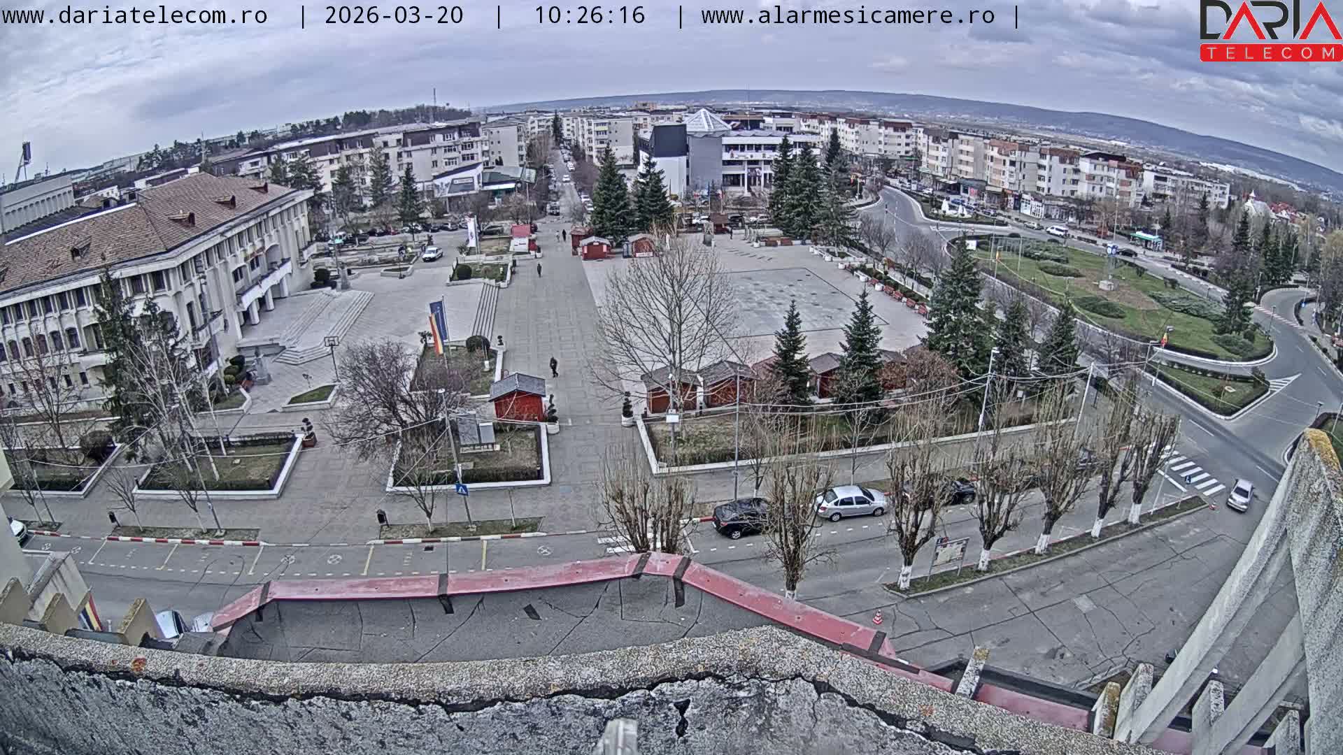 Arges, Oras Mioveni Centr & Bulevardul Dacia Boulevard , Mioveni Skyline Live Cam - Mioveni, Argeş, Romania