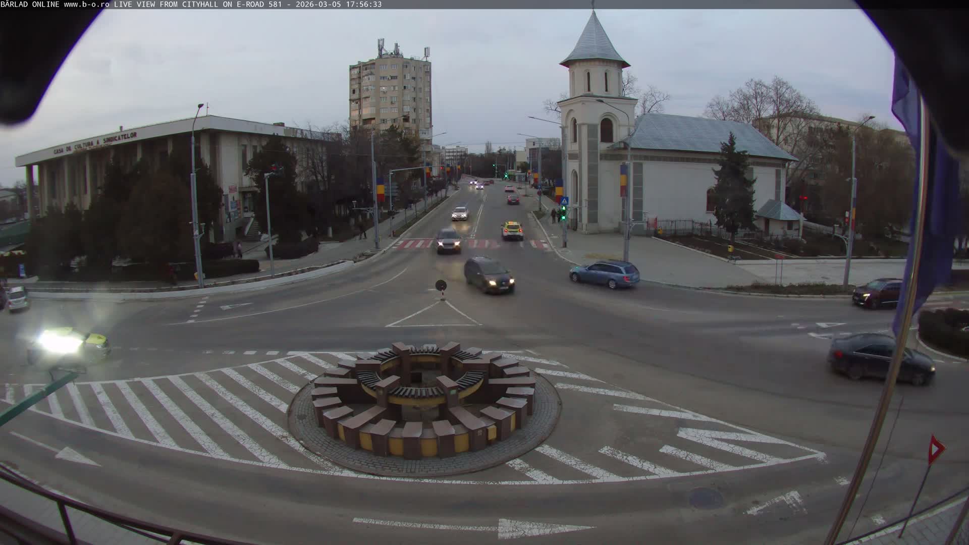 Vaslui, Piata Victorei ( Victory Square) & City Center of Barlad Live Cam - Centru, Bârlad, Vaslui, Romania