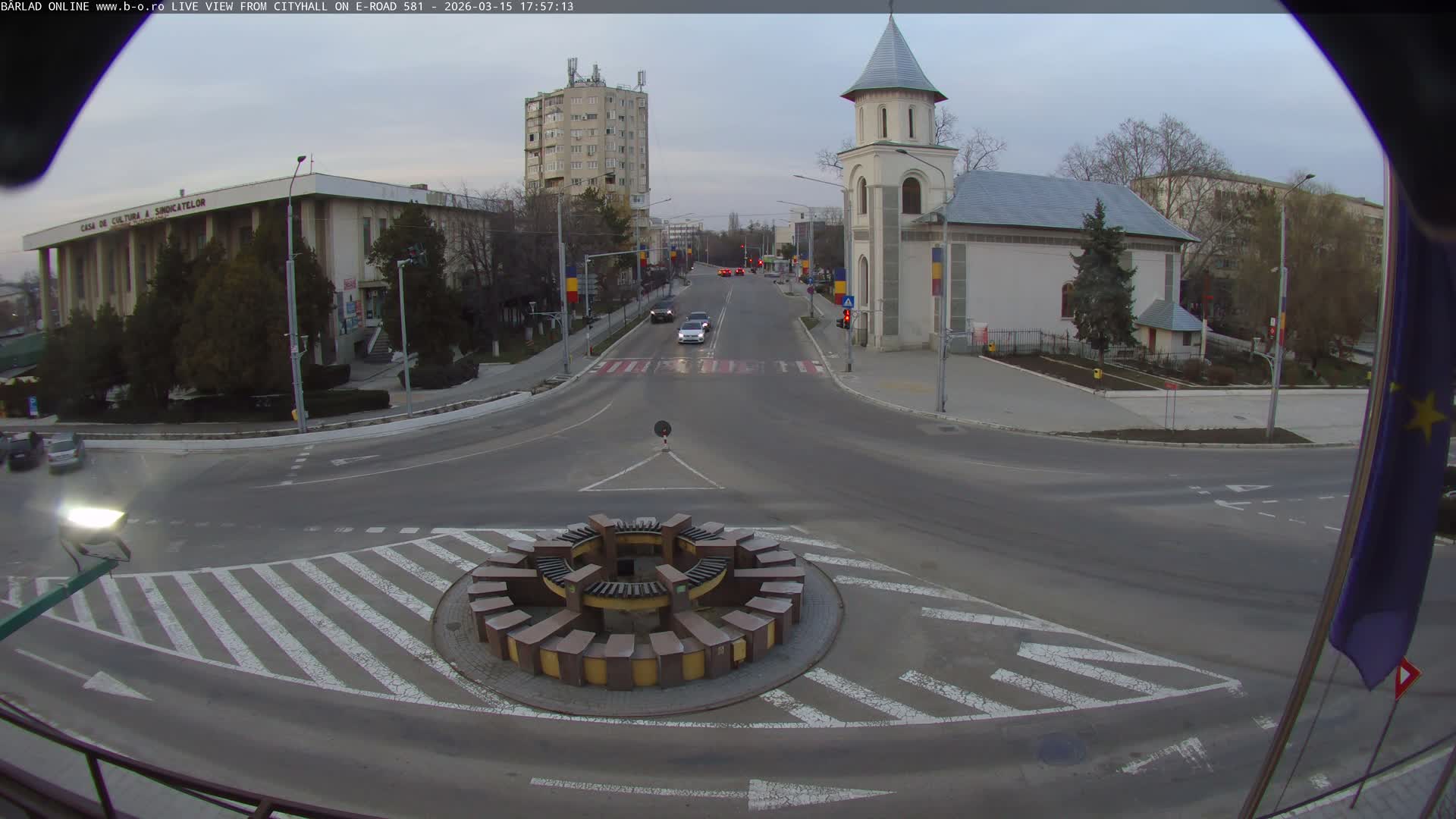 Vaslui, Piata Victorei ( Victory Square) & City Center of Barlad Live Cam - Centru, Bârlad, Vaslui, Romania