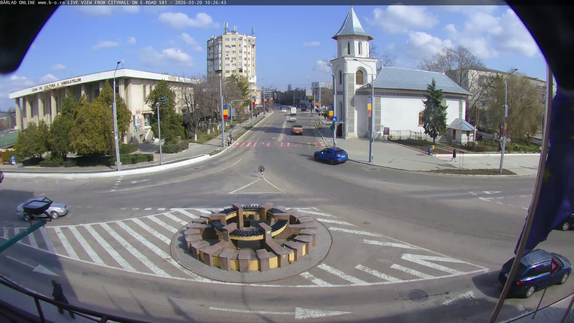 Vaslui, Piata Victorei ( Victory Square) & City Center of Barlad Live Cam - Centru, Bârlad, Vaslui, Romania