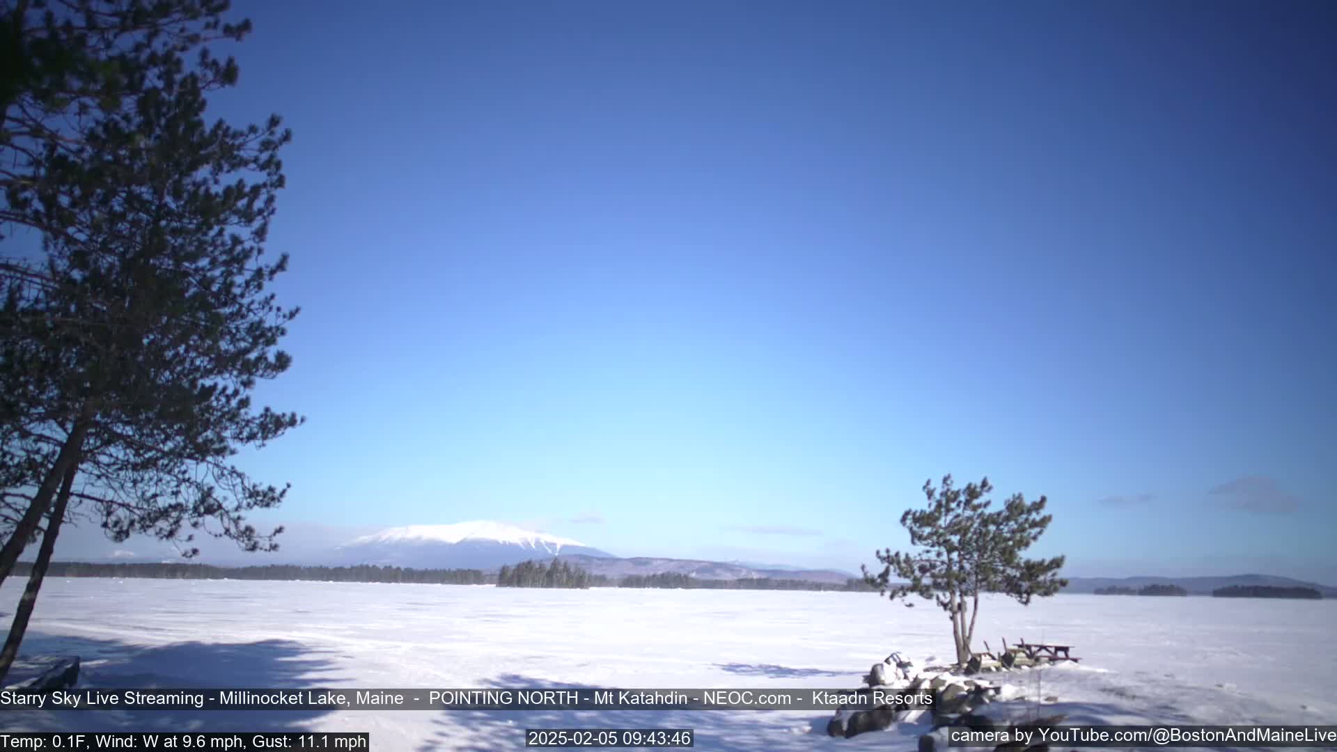 Stars, Aurora, Meteors Live Cam - from Mt Katahdin, Maine  USA