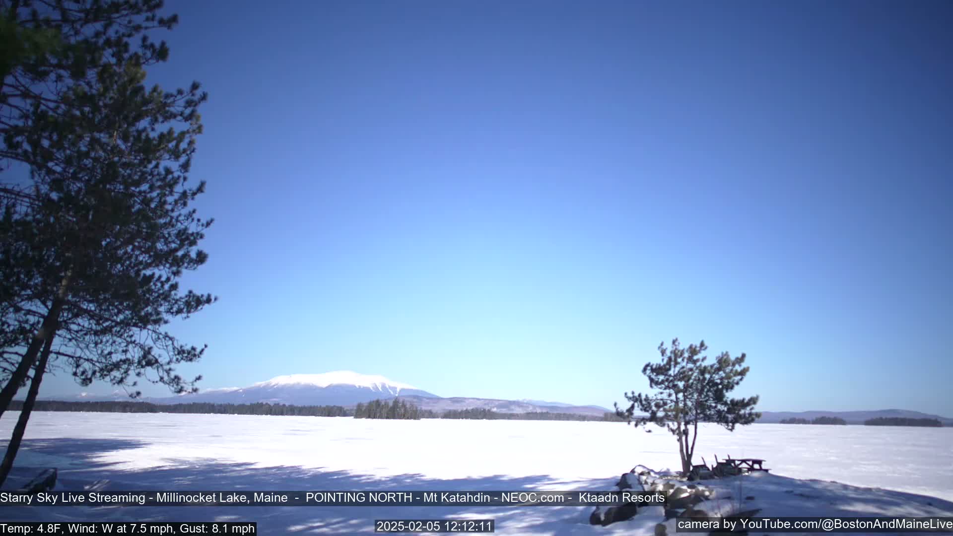 Stars, Aurora, Meteors Live Cam - from Mt Katahdin, Maine  USA