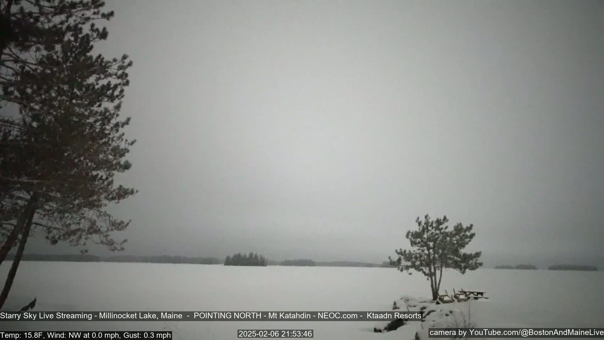 Stars, Aurora, Meteors Live Cam - from Mt Katahdin, Maine  USA