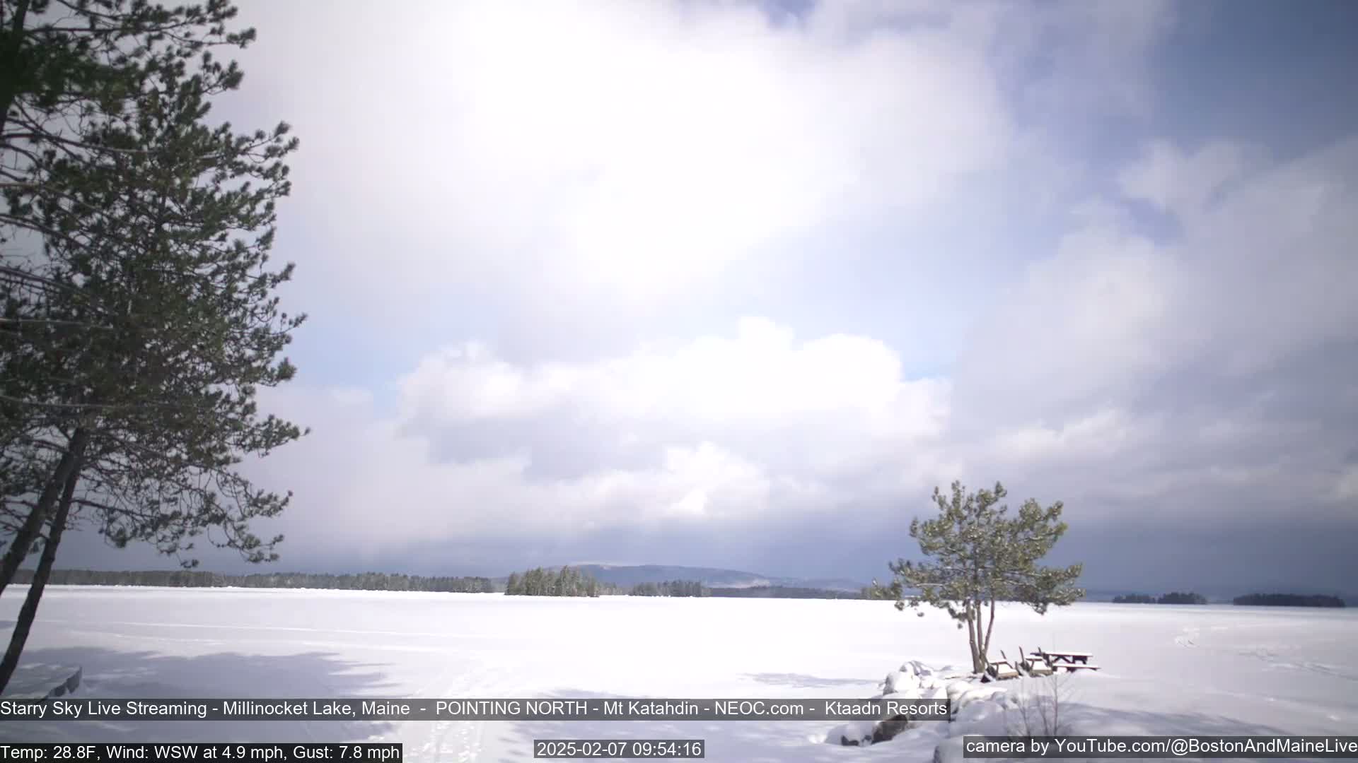 Stars, Aurora, Meteors Live Cam - from Mt Katahdin, Maine  USA