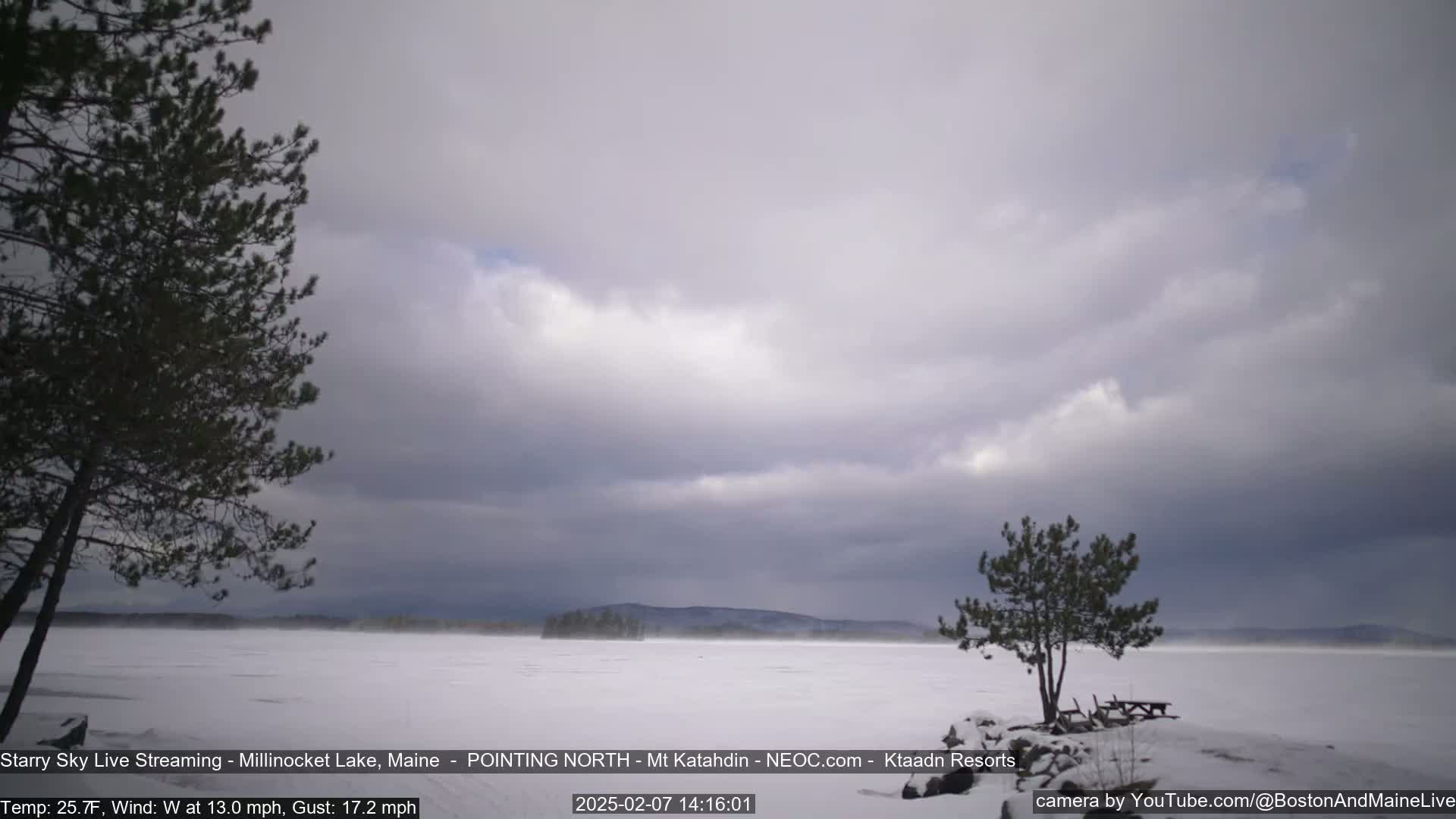 Stars, Aurora, Meteors Live Cam - from Mt Katahdin, Maine  USA
