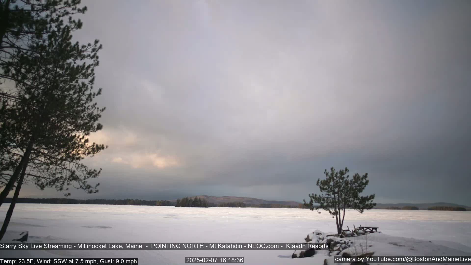Stars, Aurora, Meteors Live Cam - from Mt Katahdin, Maine  USA