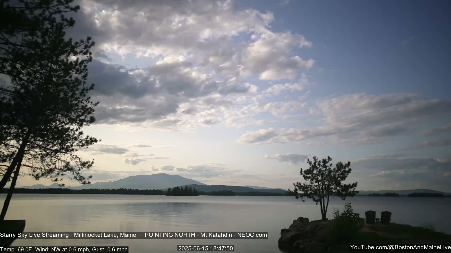 Stars, Aurora, Meteors Live Cam - from Mt Katahdin, Maine  USA