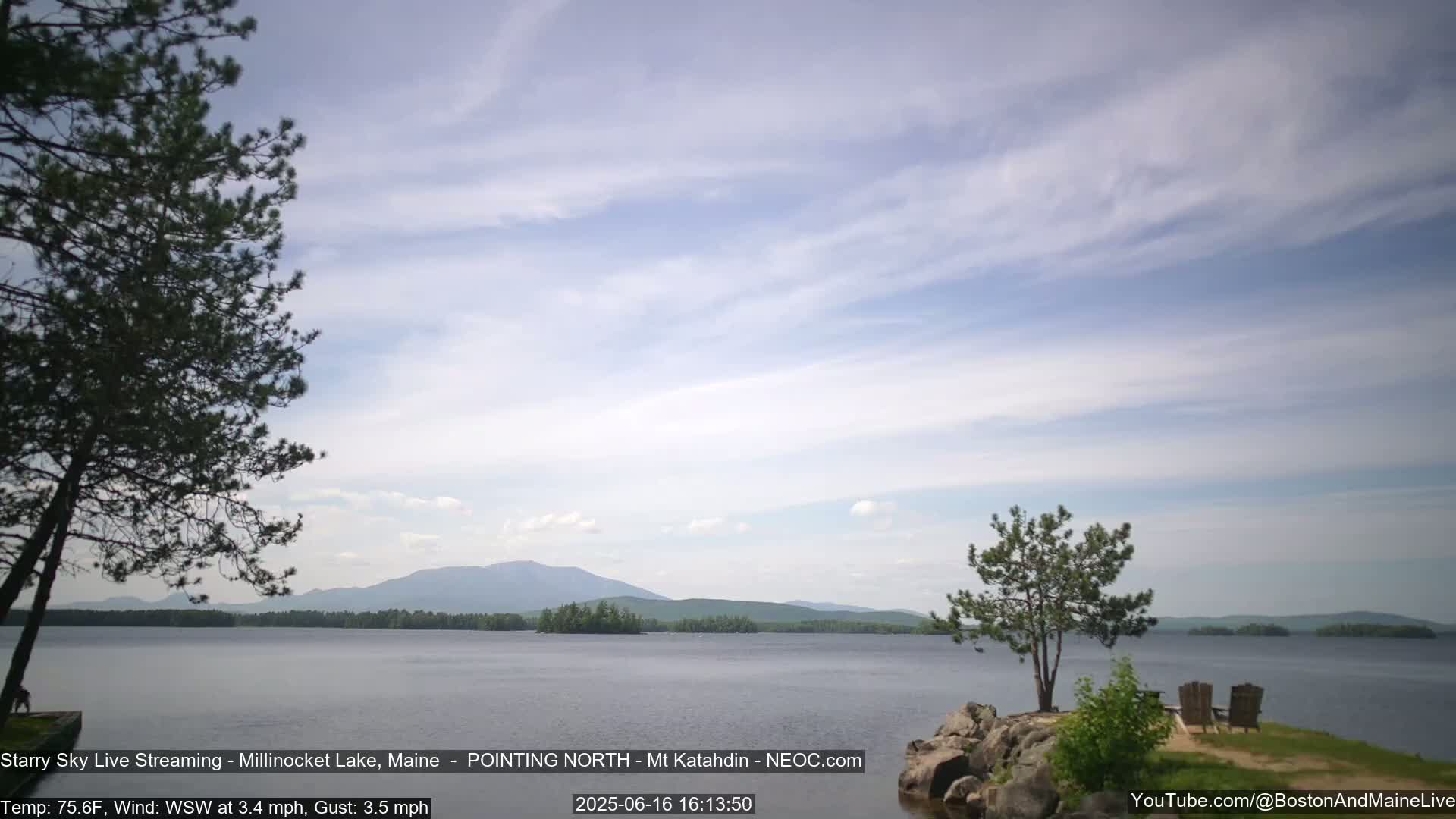 Stars, Aurora, Meteors Live Cam - from Mt Katahdin, Maine  USA
