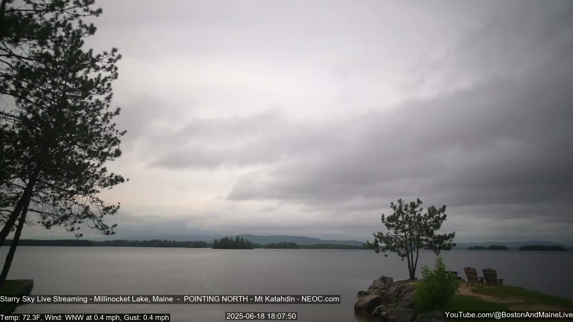 Stars, Aurora, Meteors Live Cam - from Mt Katahdin, Maine  USA