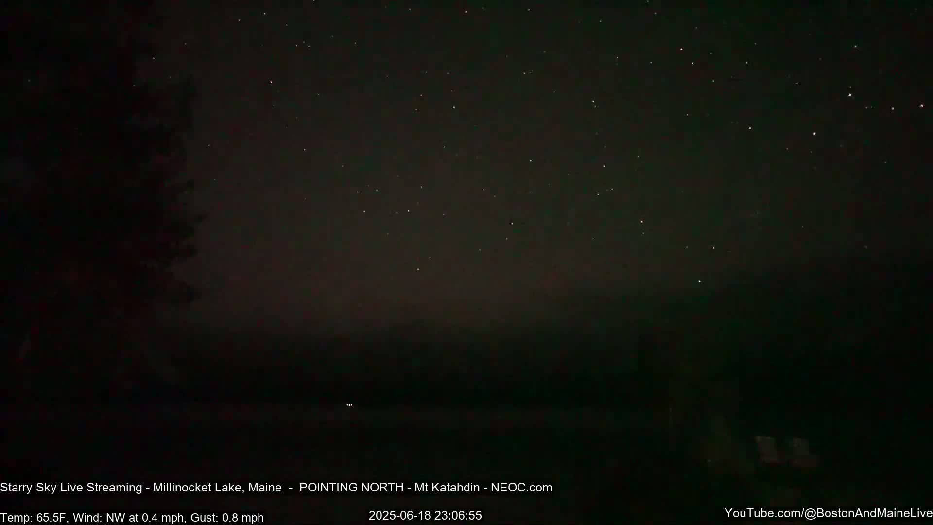 Stars, Aurora, Meteors Live Cam - from Mt Katahdin, Maine  USA
