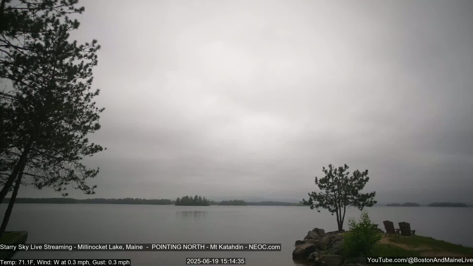 Stars, Aurora, Meteors Live Cam - from Mt Katahdin, Maine  USA