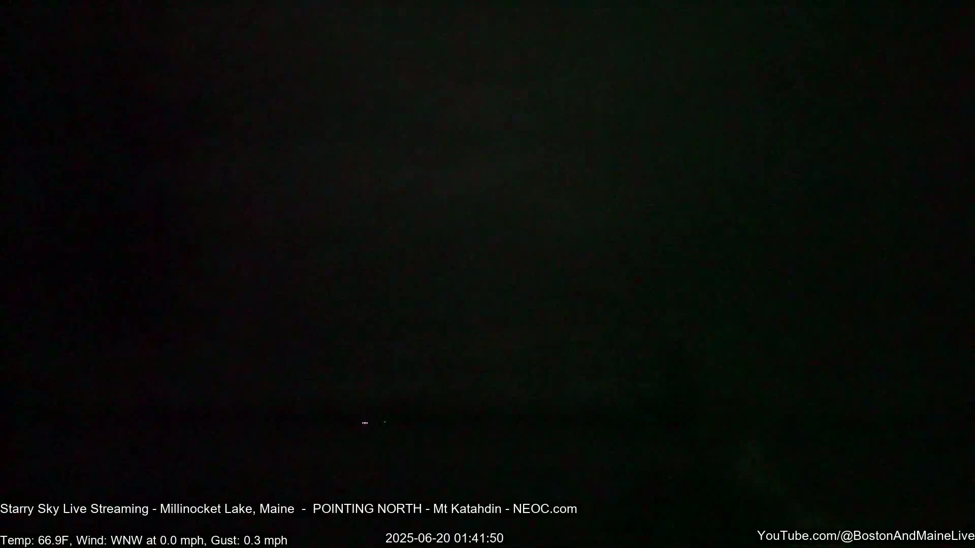 Stars, Aurora, Meteors Live Cam - from Mt Katahdin, Maine  USA