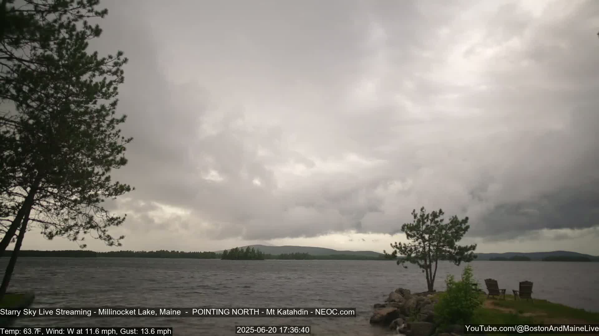Stars, Aurora, Meteors Live Cam - from Mt Katahdin, Maine  USA