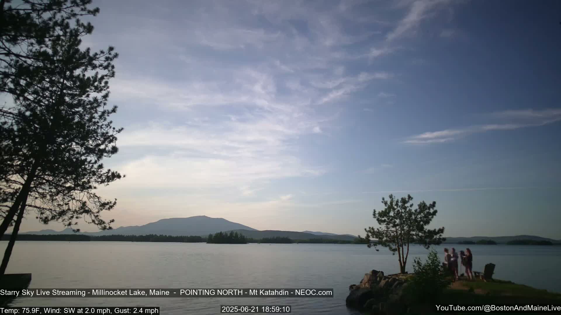 Stars, Aurora, Meteors Live Cam - from Mt Katahdin, Maine  USA