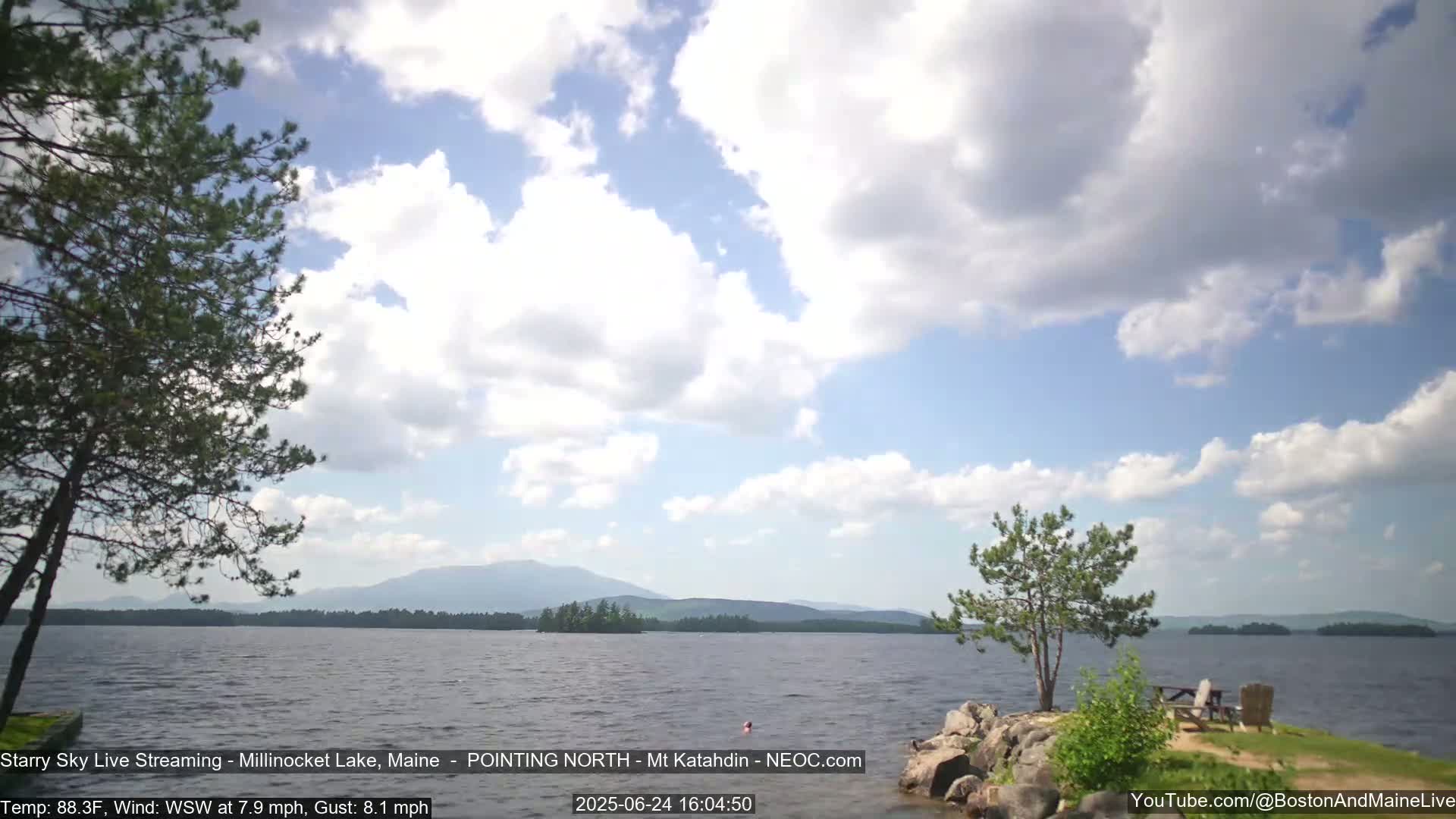 Stars, Aurora, Meteors Live Cam - from Mt Katahdin, Maine  USA
