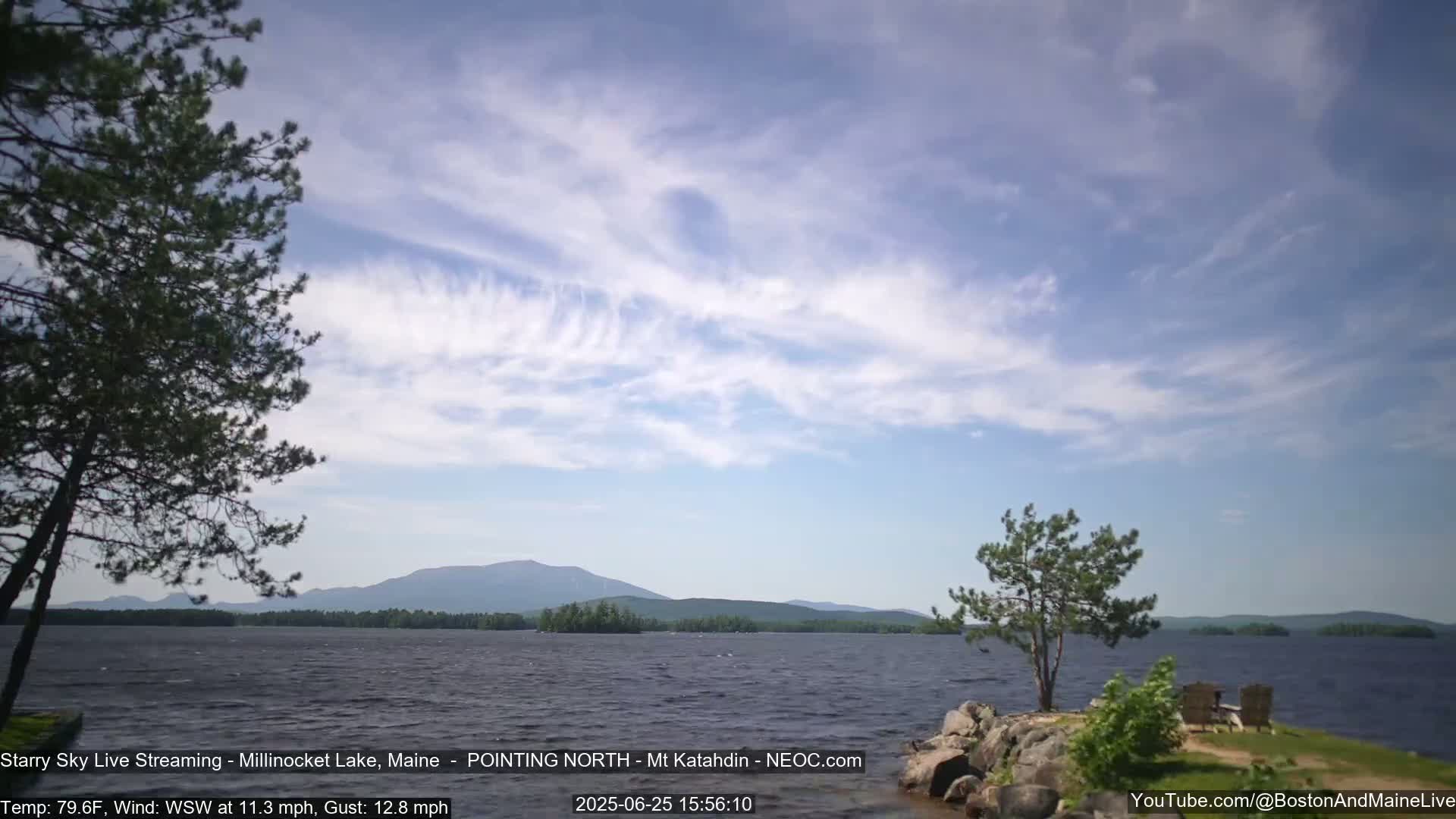 Stars, Aurora, Meteors Live Cam - from Mt Katahdin, Maine  USA