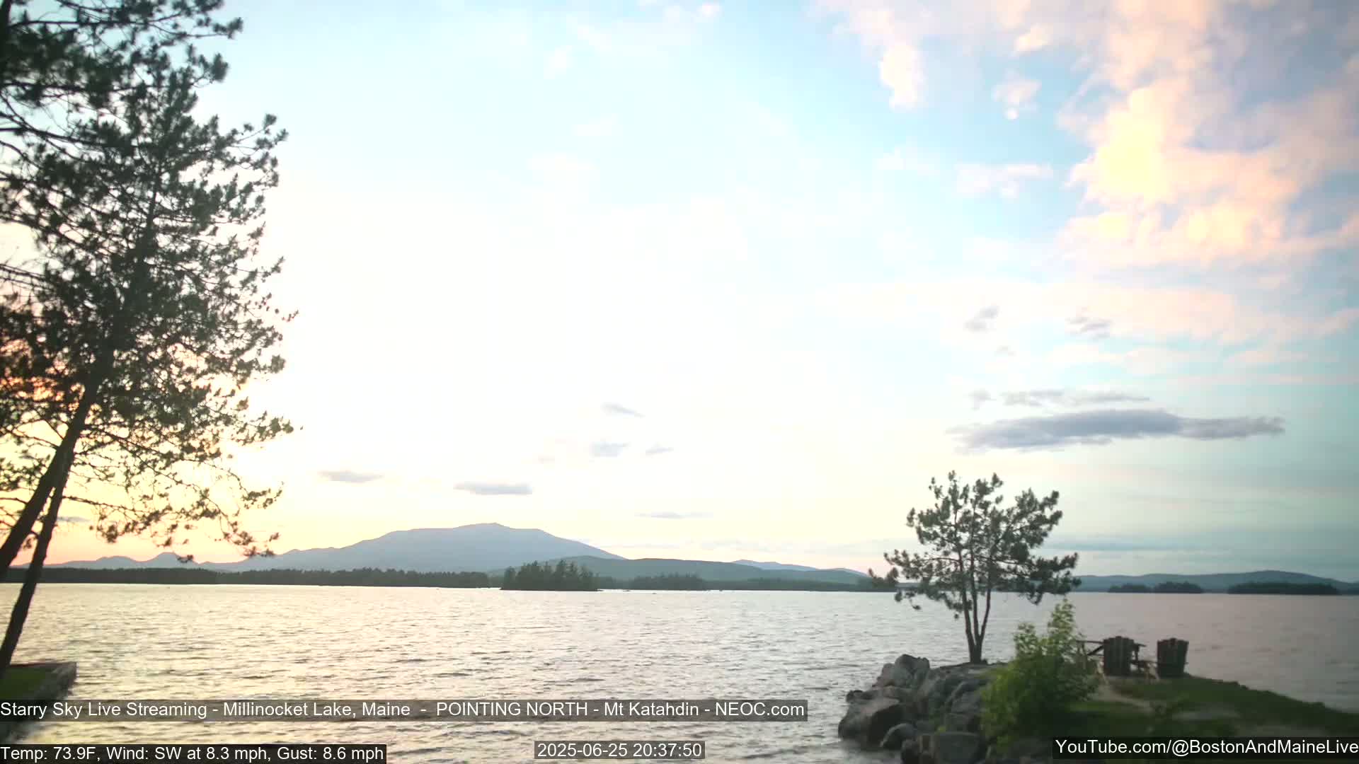 Stars, Aurora, Meteors Live Cam - from Mt Katahdin, Maine  USA