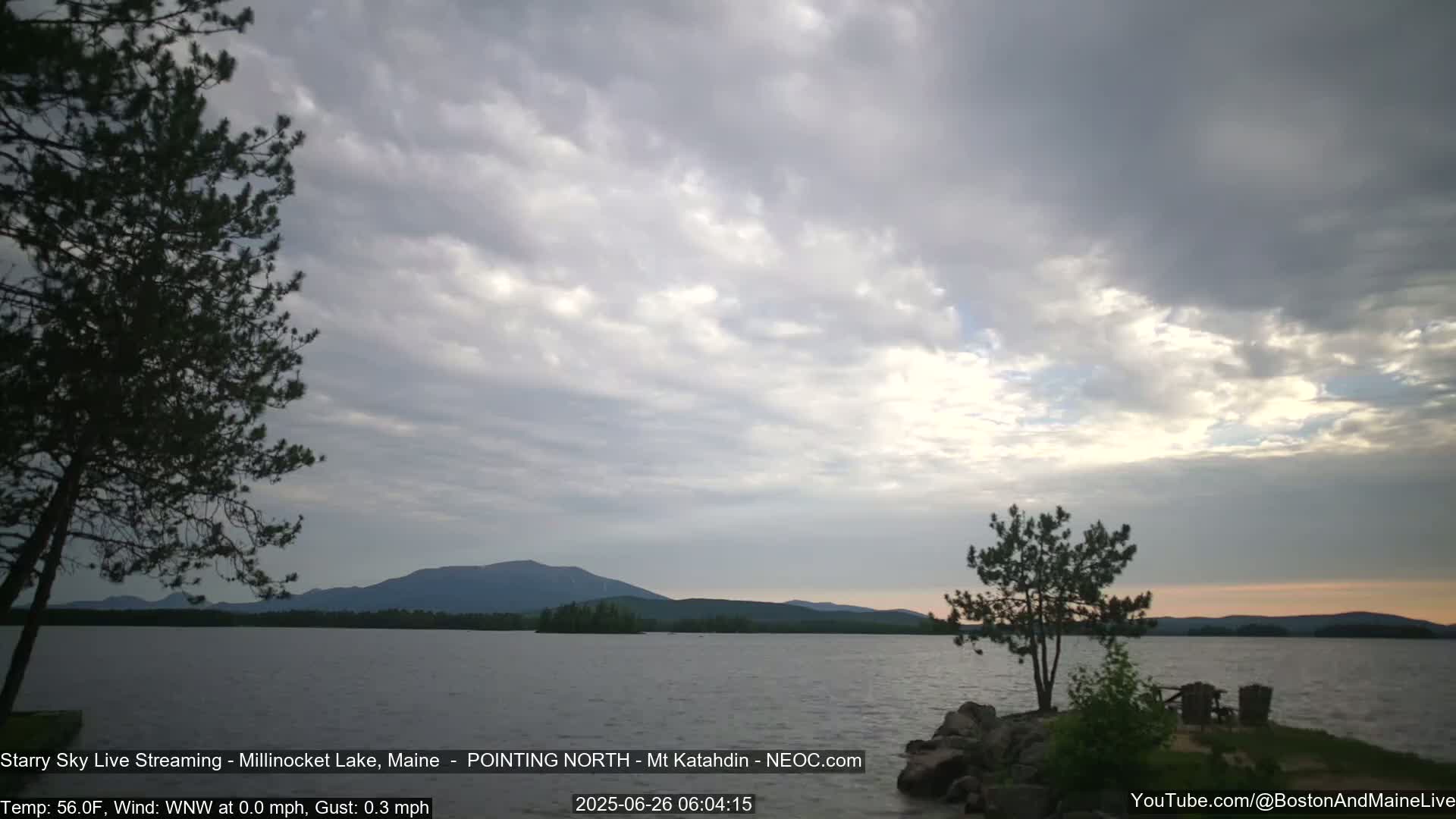 Stars, Aurora, Meteors Live Cam - from Mt Katahdin, Maine  USA
