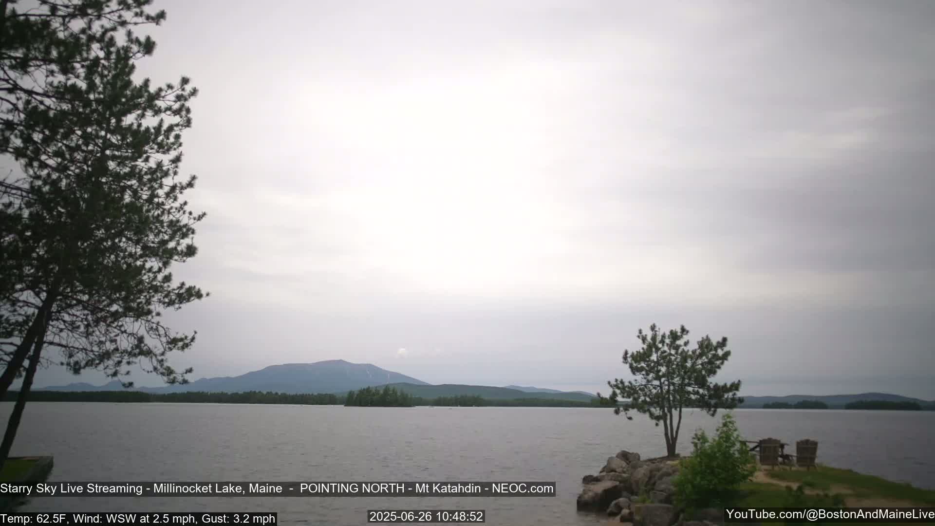 Stars, Aurora, Meteors Live Cam - from Mt Katahdin, Maine  USA