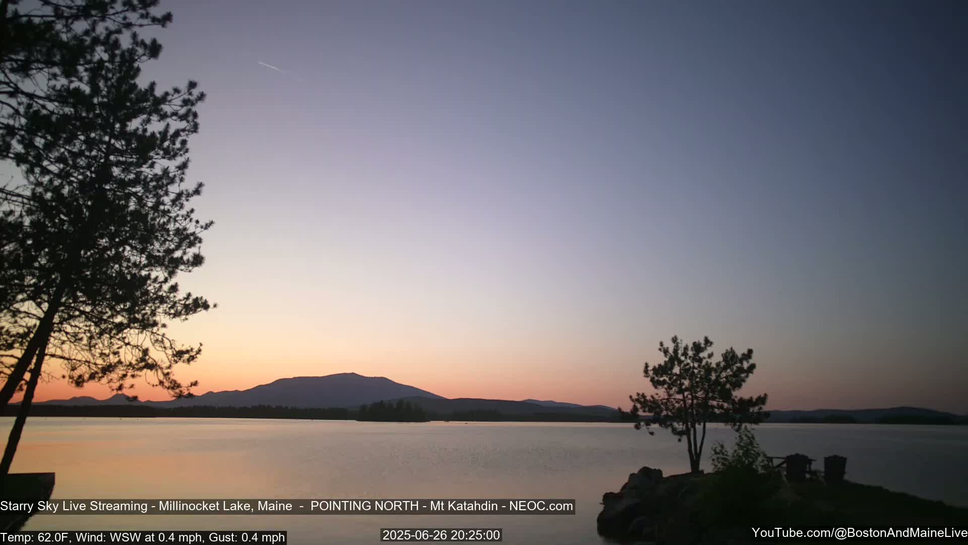 Stars, Aurora, Meteors Live Cam - from Mt Katahdin, Maine  USA