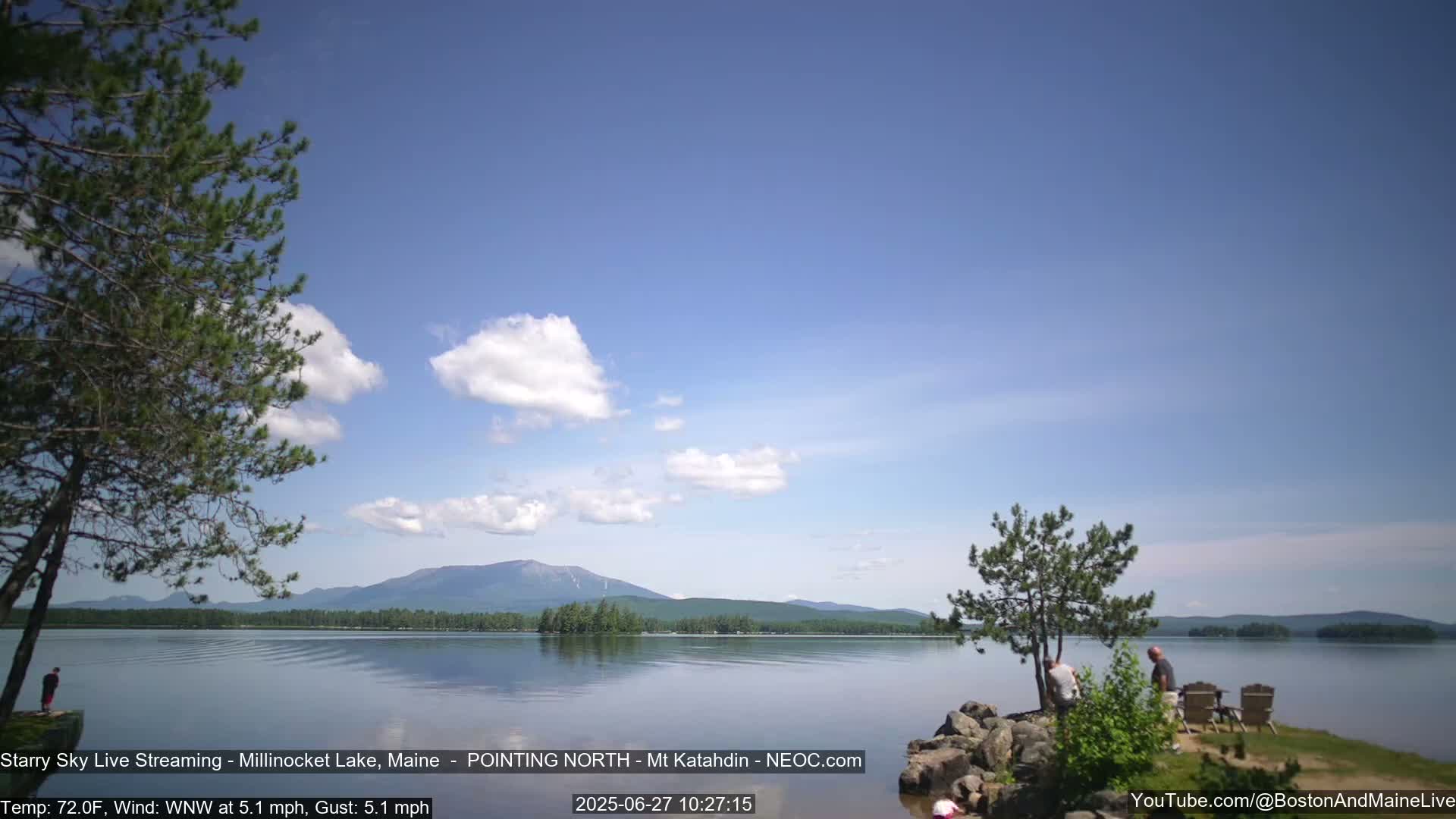 Stars, Aurora, Meteors Live Cam - from Mt Katahdin, Maine  USA