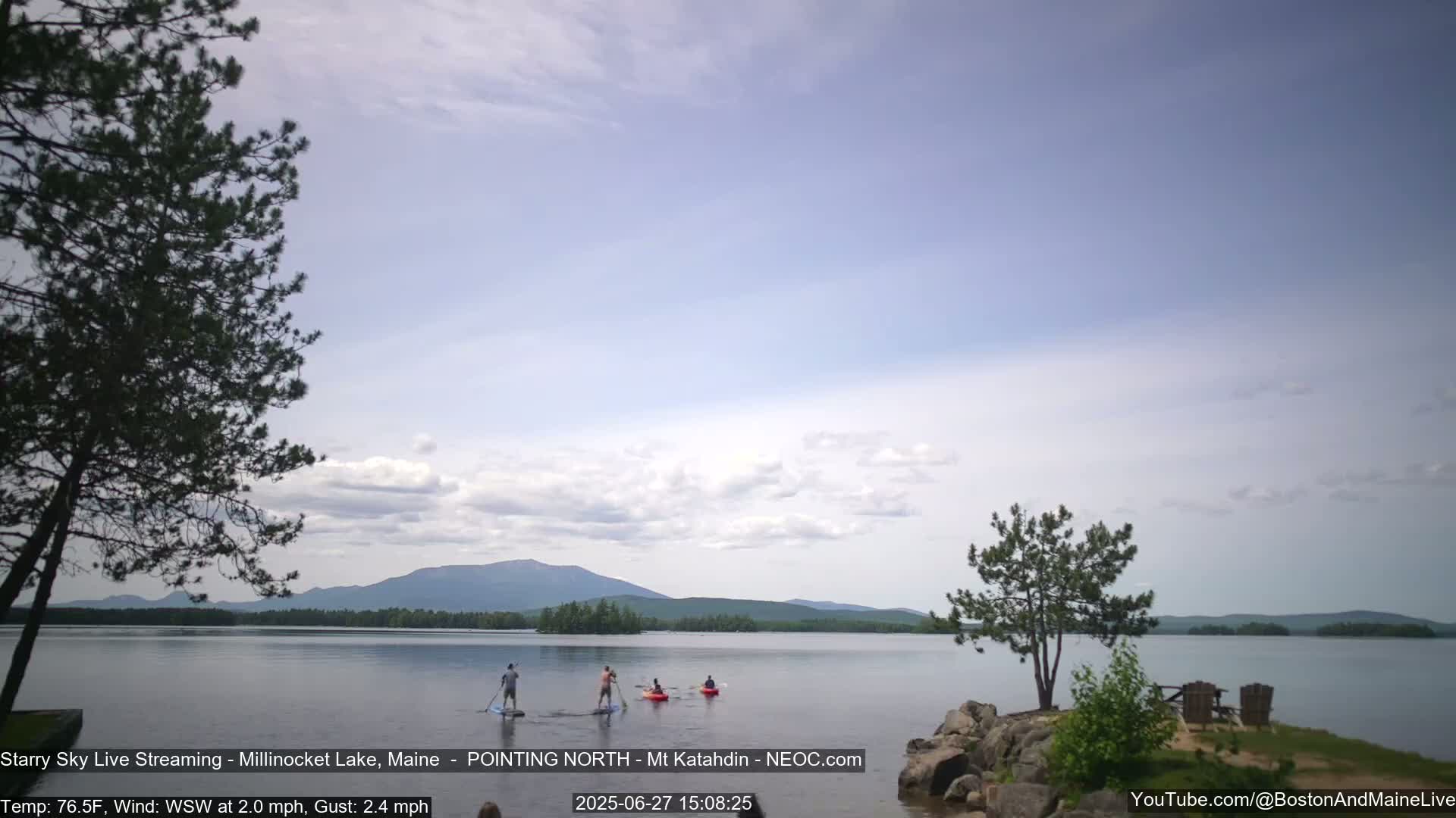 Stars, Aurora, Meteors Live Cam - from Mt Katahdin, Maine  USA