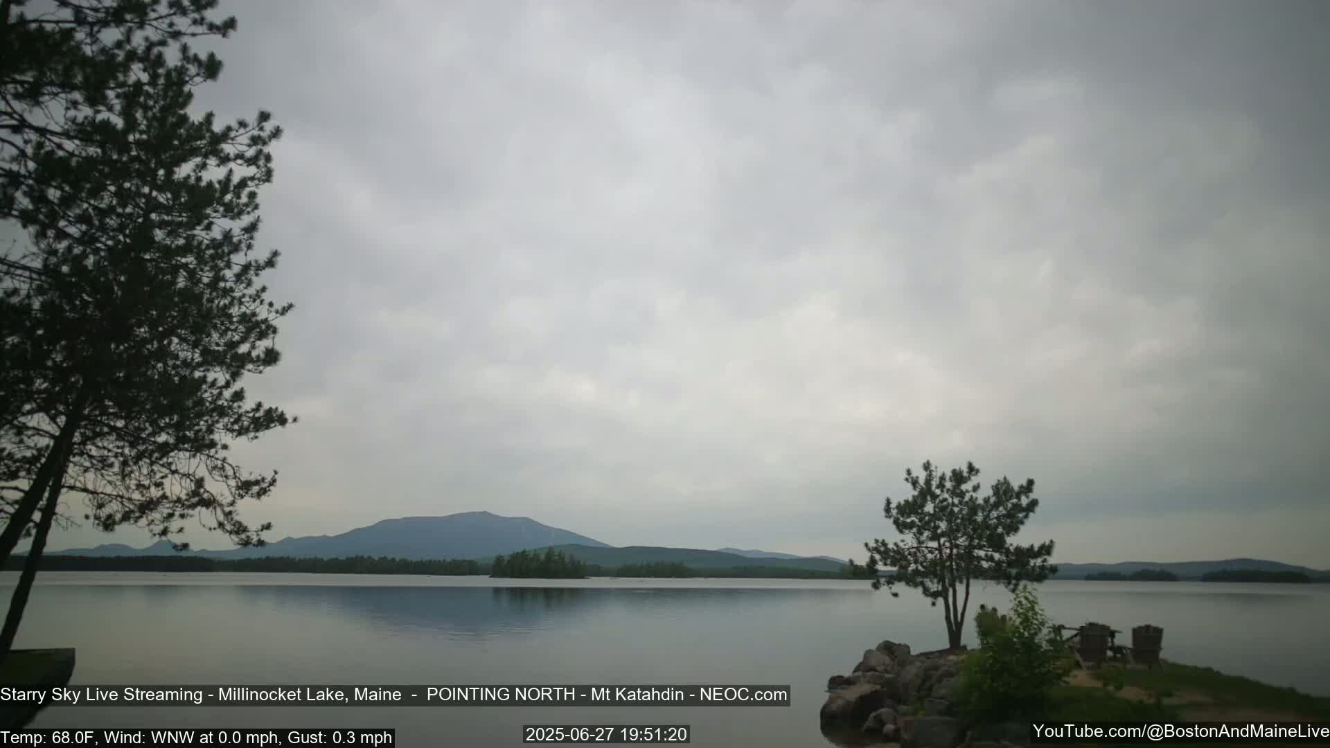 Stars, Aurora, Meteors Live Cam - from Mt Katahdin, Maine  USA