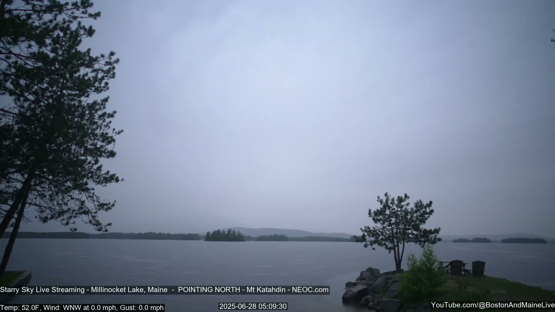 Stars, Aurora, Meteors Live Cam - from Mt Katahdin, Maine  USA