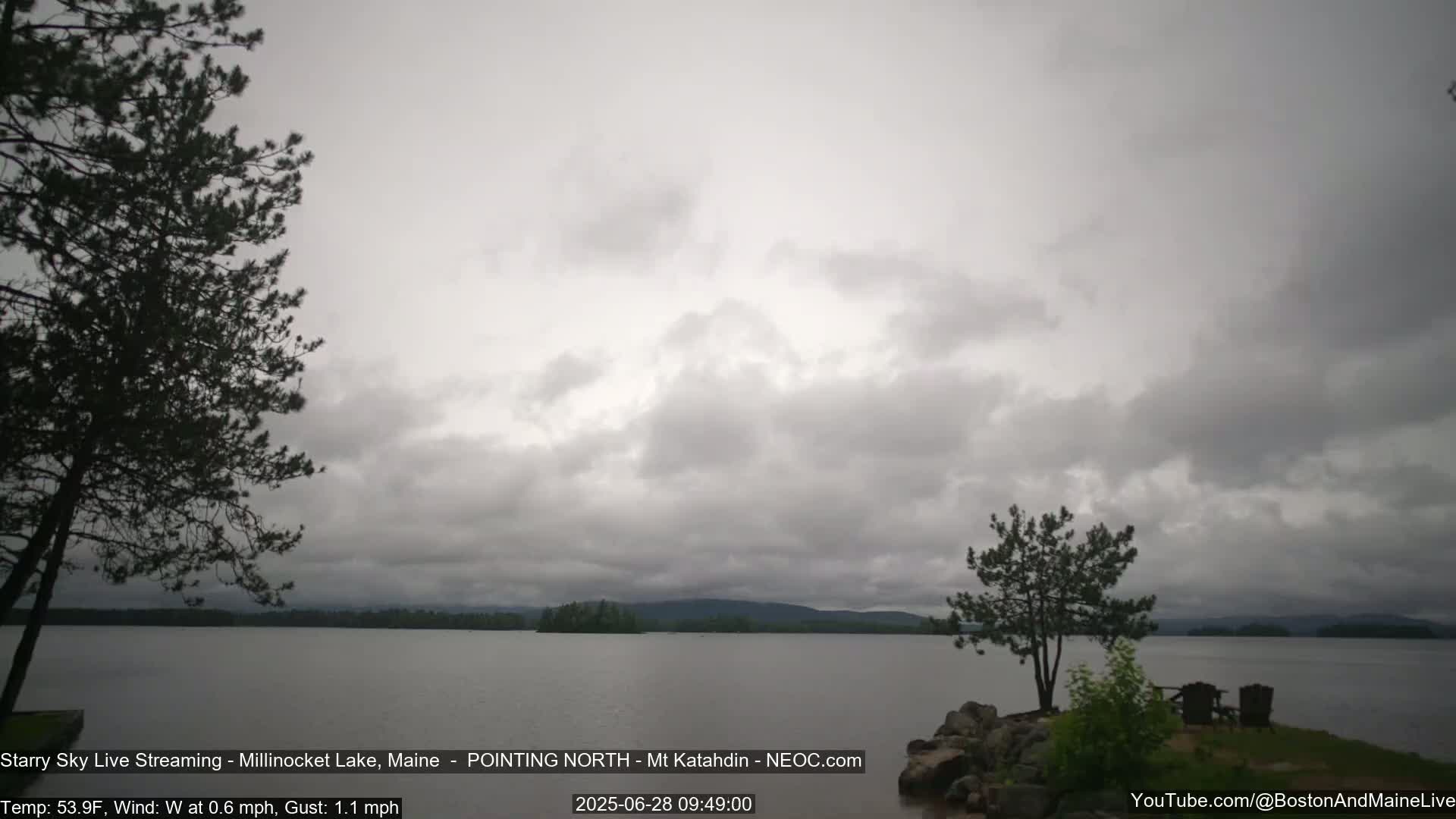 Stars, Aurora, Meteors Live Cam - from Mt Katahdin, Maine  USA