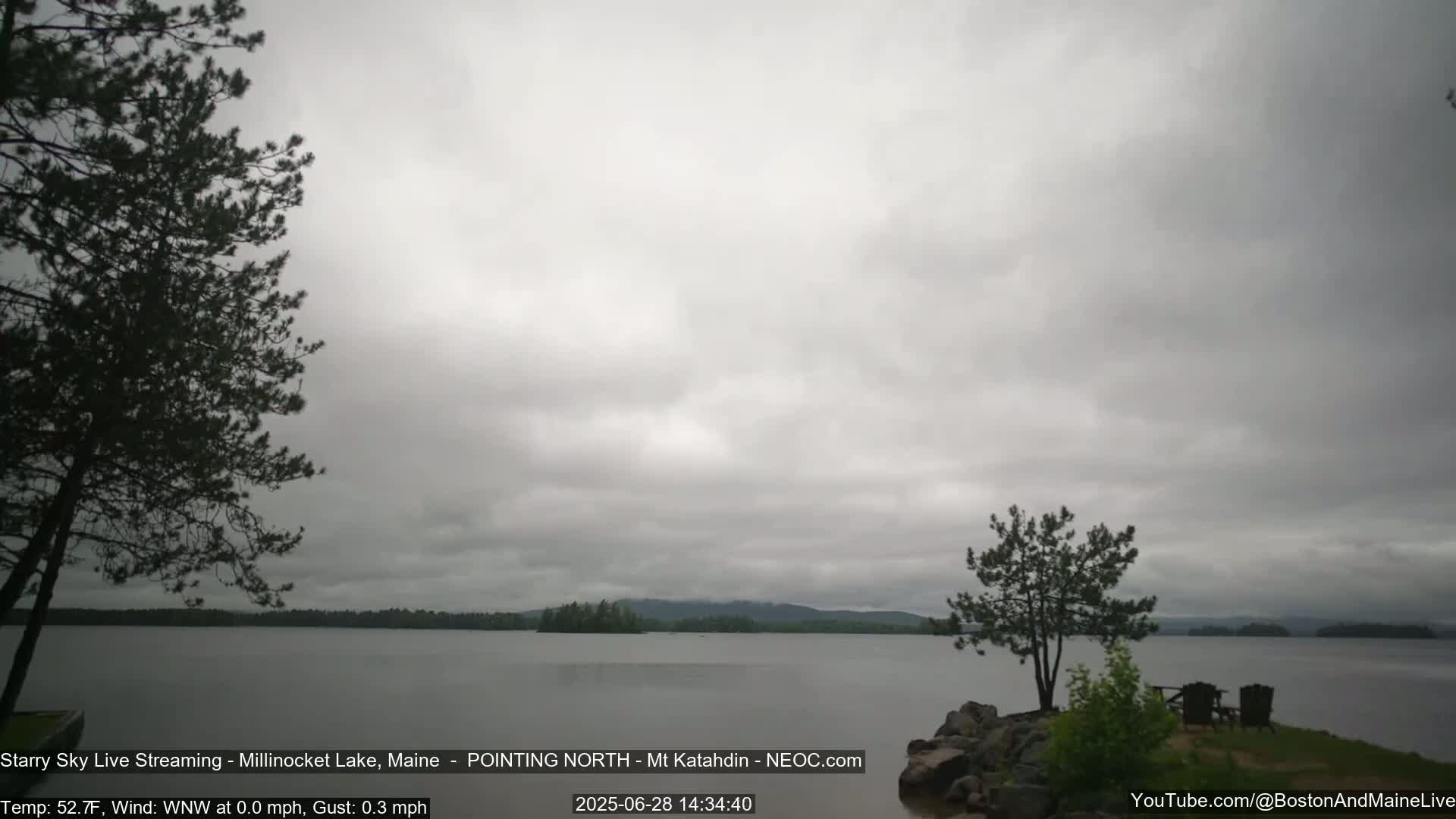 Stars, Aurora, Meteors Live Cam - from Mt Katahdin, Maine  USA