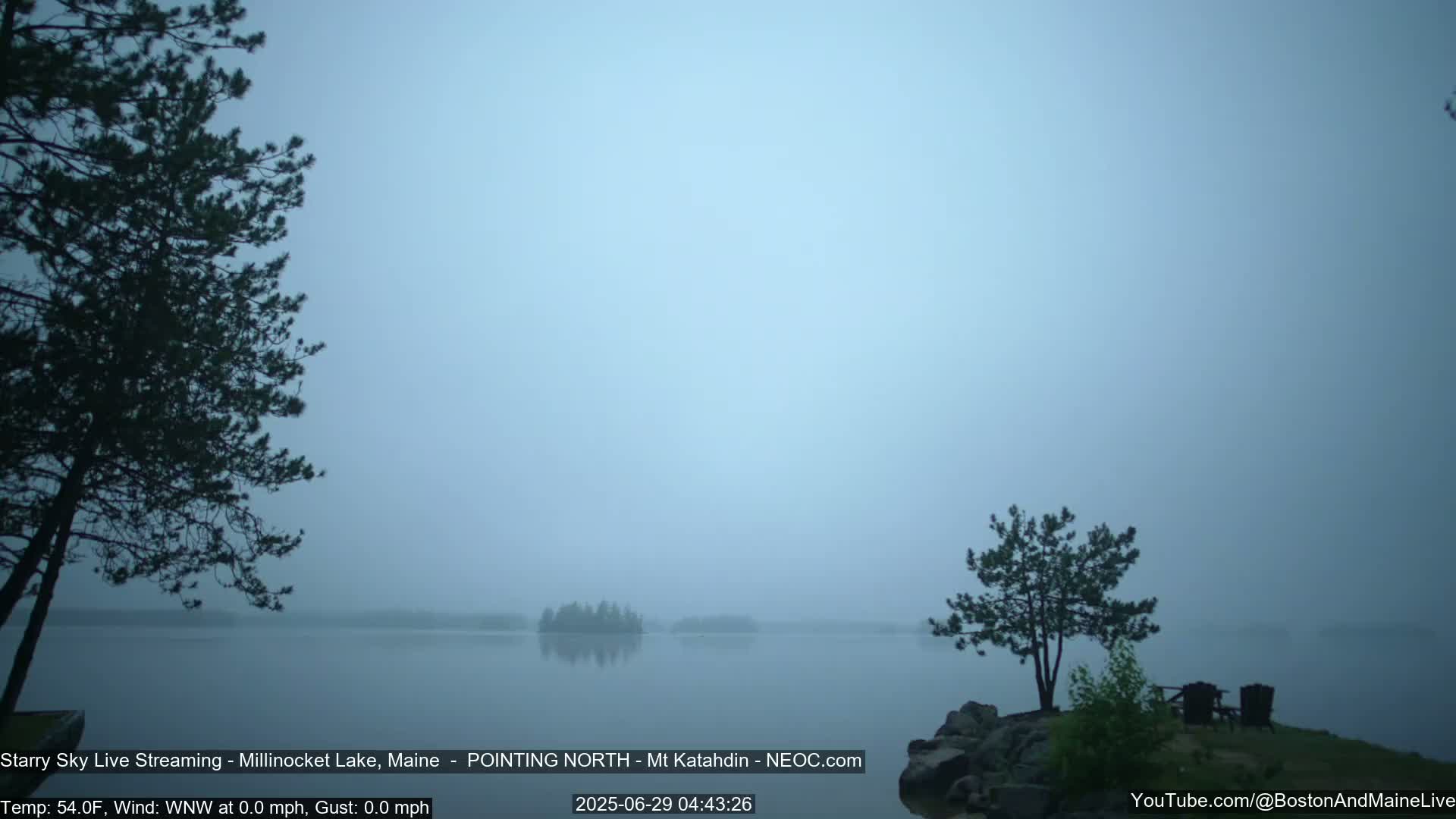 Stars, Aurora, Meteors Live Cam - from Mt Katahdin, Maine  USA