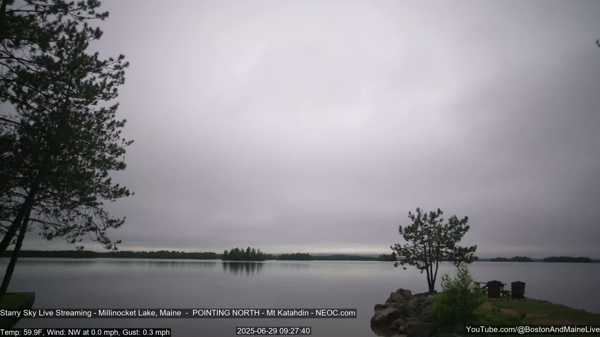 Stars, Aurora, Meteors Live Cam - from Mt Katahdin, Maine  USA